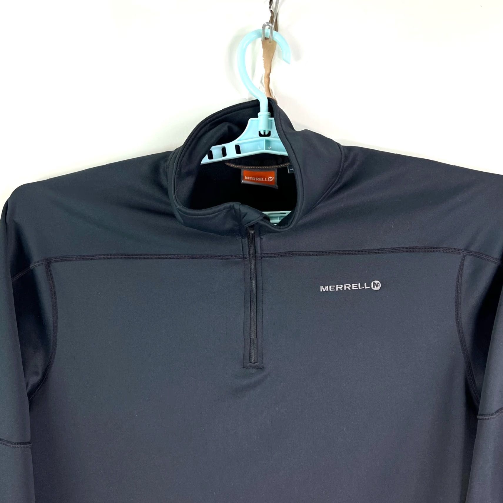 Merrell Merrell Soft Shell Fleece Jacket Mens Size L Select Wick 1/4 Zip Lite Pullover - Gray Size US L / EU 52-54 / 3 - 2 Thumbnail