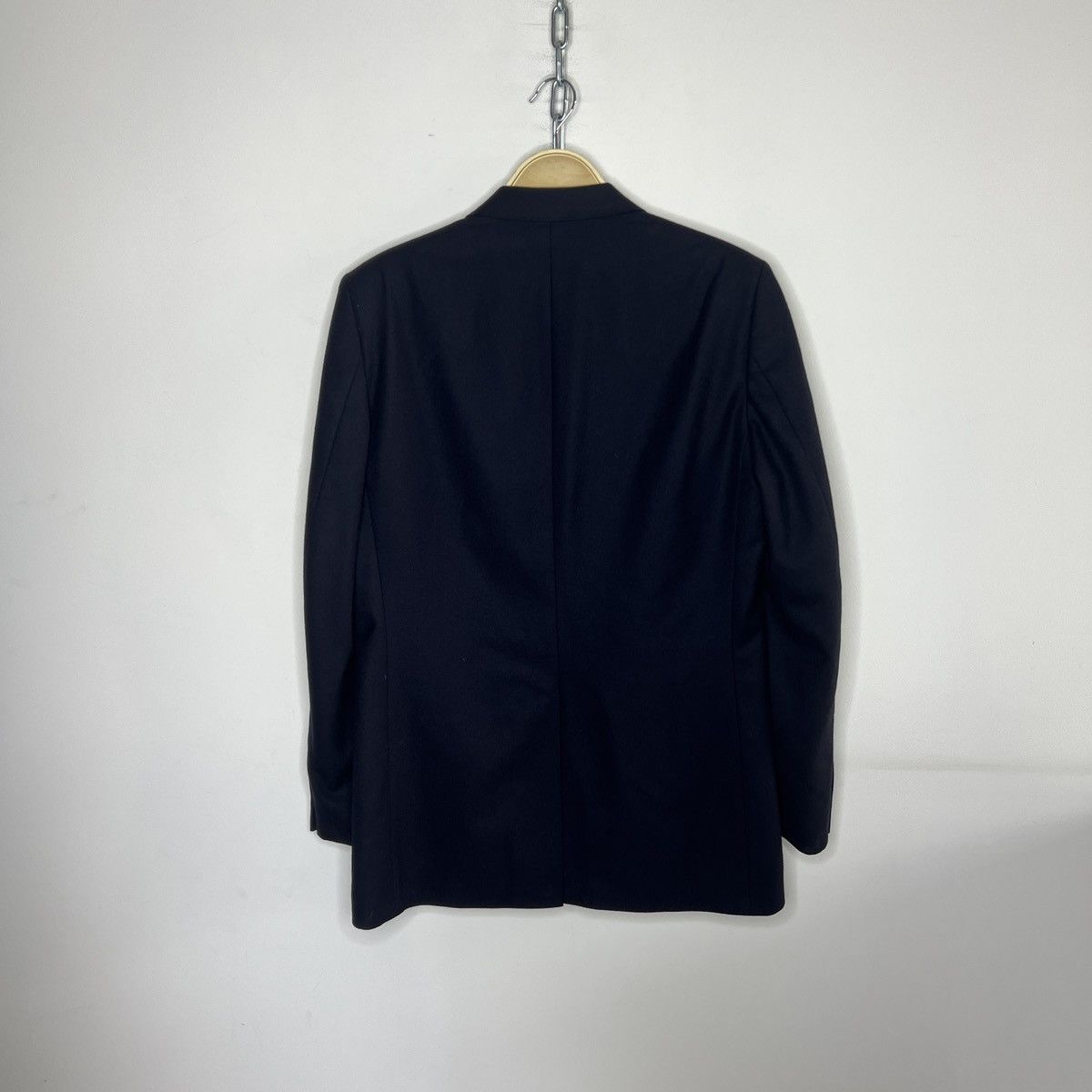 Balmain Vintage Balmain Luxury Blazer Wool Navy Buttons Jacket Size 40R - 9 Thumbnail