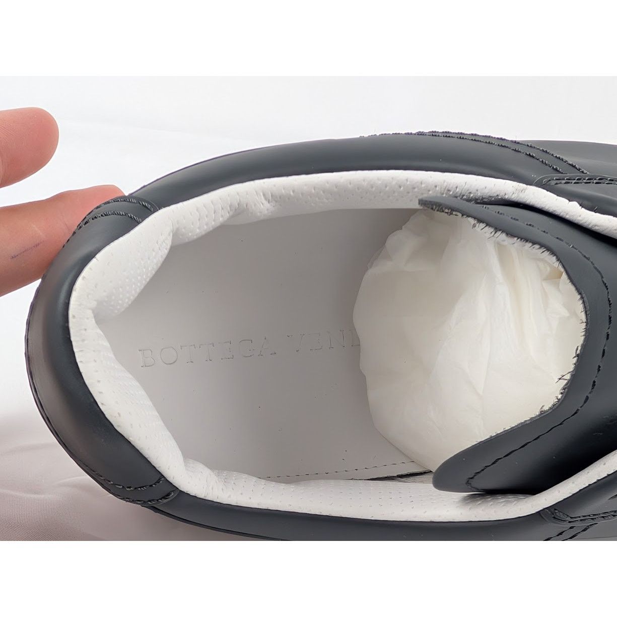 Bottega Veneta o1rshd1 Bolt Calf Low Top Sneakers in Ardoise Size US 9.5 / EU 42-43 - 8 Thumbnail