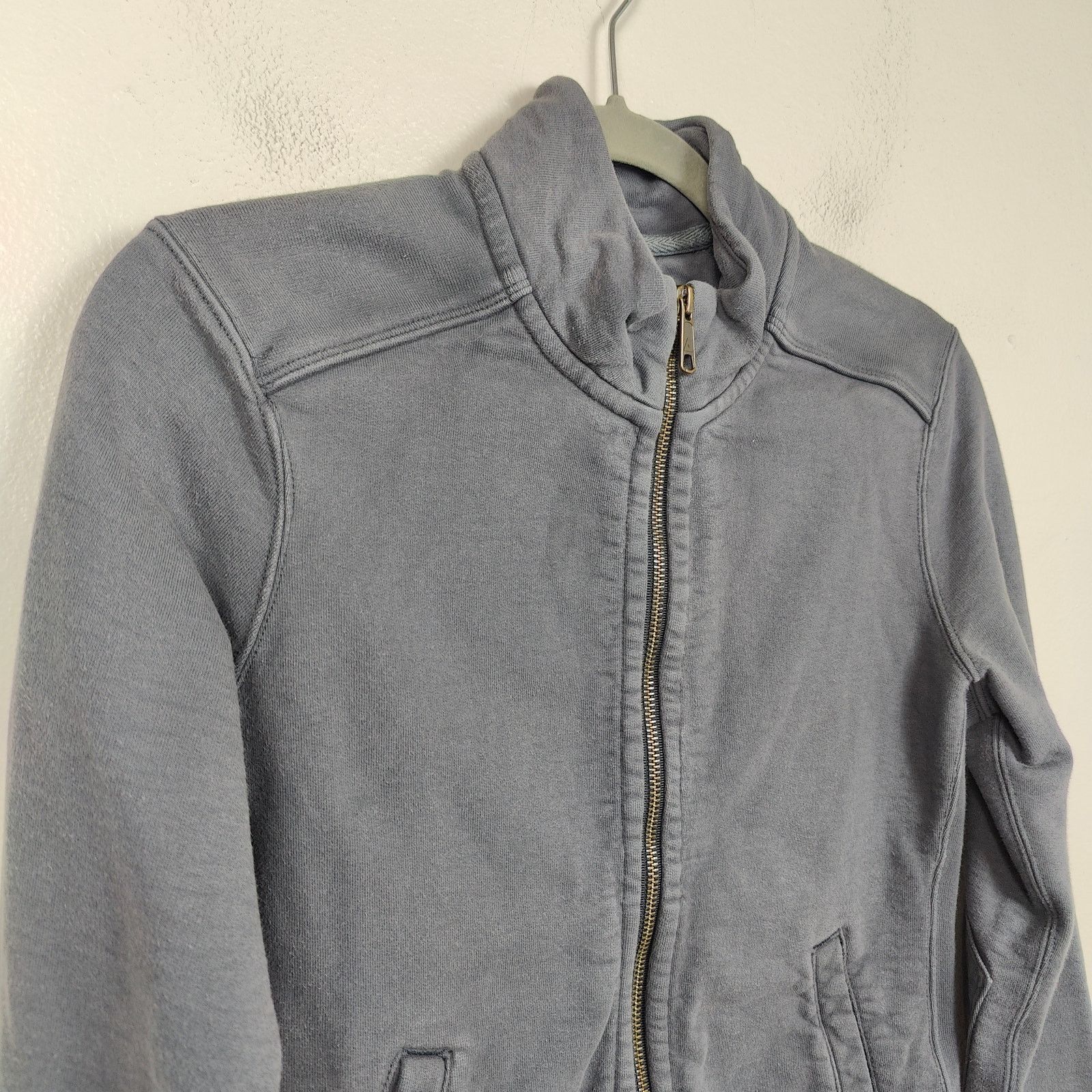 American Giant American Giant Sweatshirt Womens Small Gray Full Zip Cotton Size S / US 4 / IT 40 - 2 Thumbnail