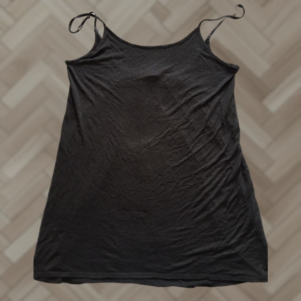 Vintage Josie Tank Top Women Tank M Black Trim Spaghetti Strap Cotton Blend Lace Camisole Casual Size M / US 6-8 / IT 42-44 - 1 Thumbnail