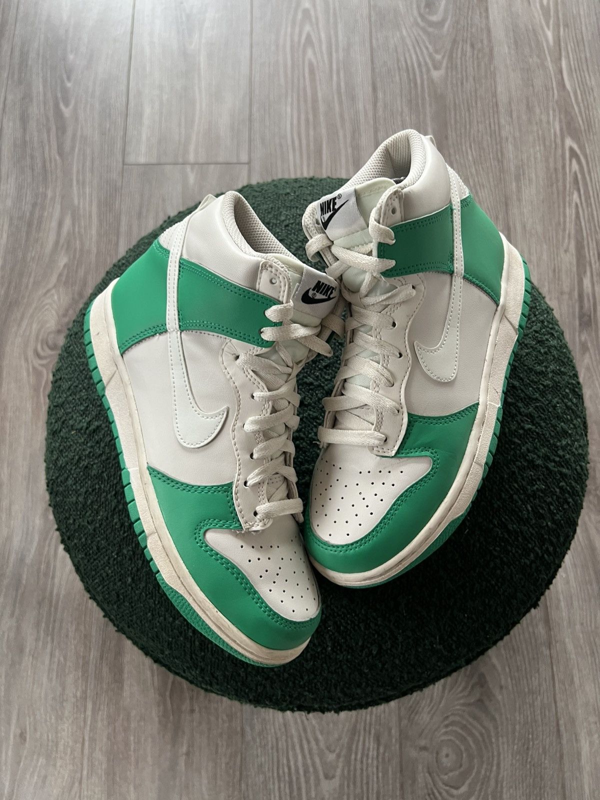Designer × Nike ‼️Nike Dunk High Phantom Stadium GS Green Sneakers ‼️ Size US 6 / EU 39 - 5 Thumbnail