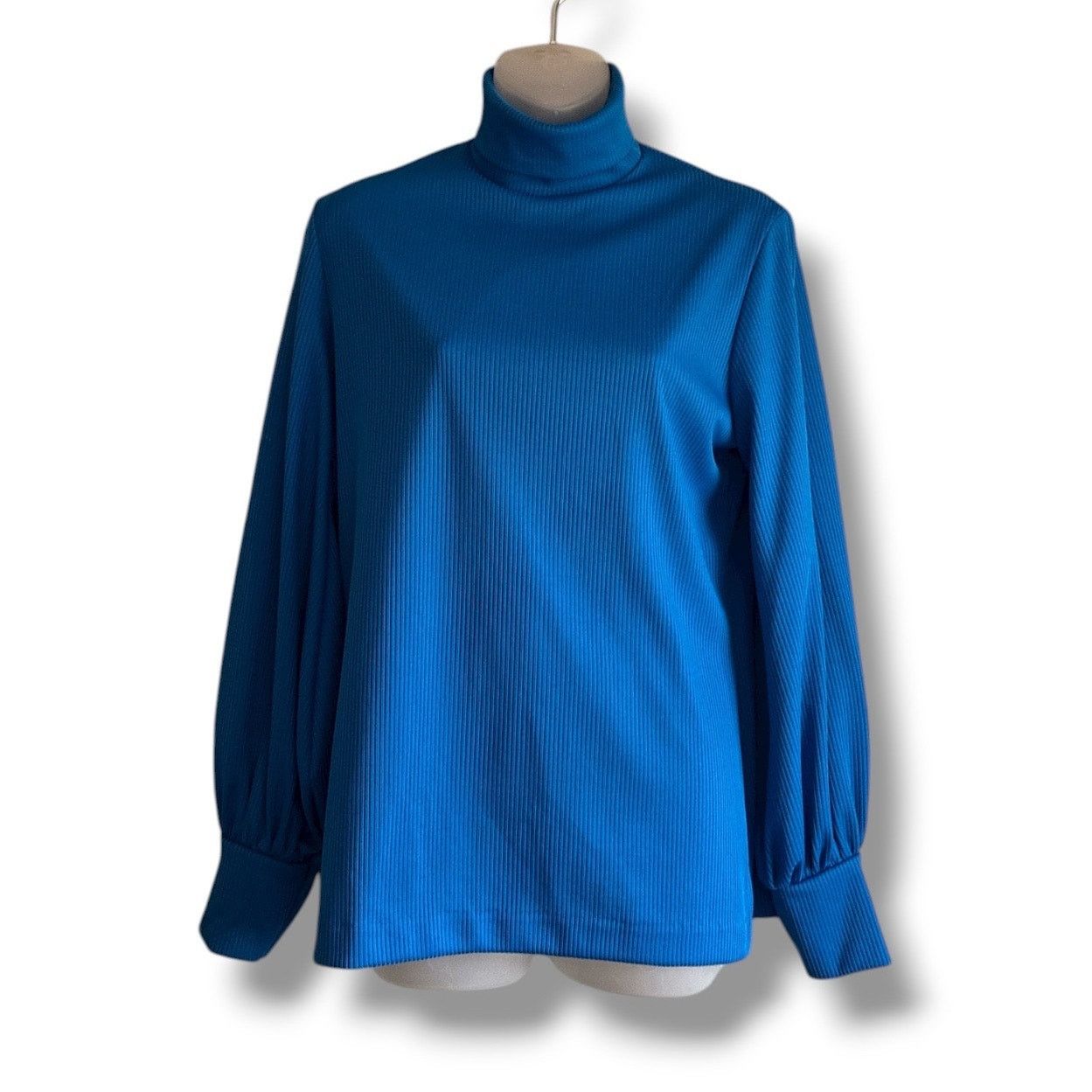 Vintage Vintage 70s Pykettes ribbed true turtleneck bishop sleeves Size XL / US 12-14 / IT 48-50 - 11 Thumbnail