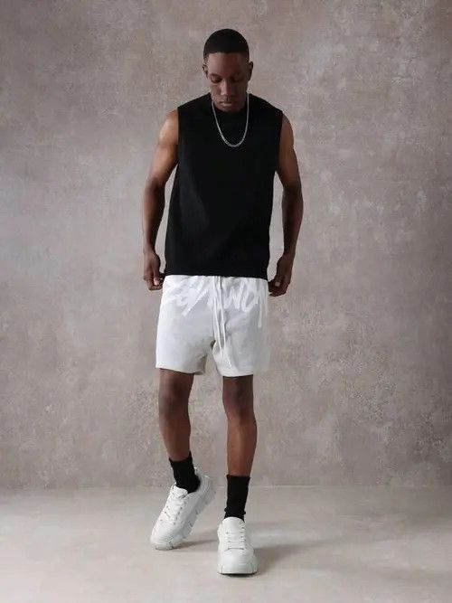 Jean × Vintage Graphic DRIP Y2k Shorts drill Size US 34 / EU 50 - 2 Thumbnail