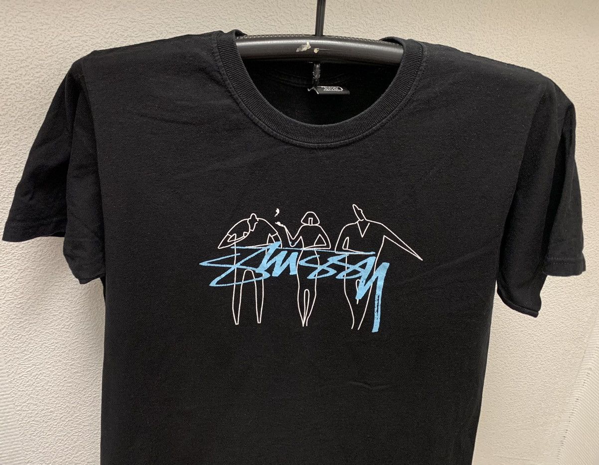 Stussy Stussy vintage big logo black t-shirt oversized M size Size US M / EU 48-50 / 2 - 6 Thumbnail