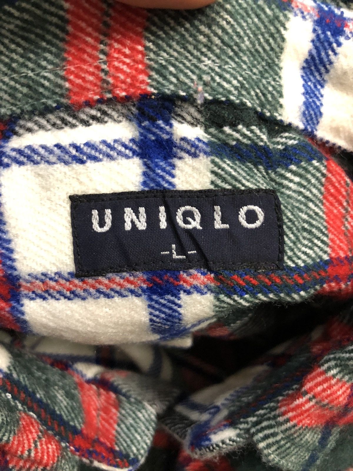 Uniqlo Vintage Uniqlo Button Ups Plaid Jacket Size US L / EU 52-54 / 3 - 9 Thumbnail
