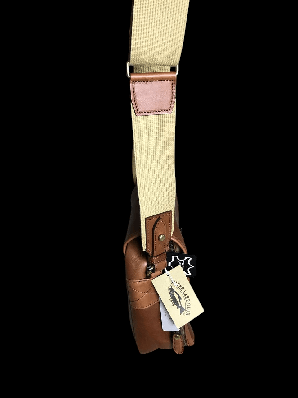 Head Porter Silver Lake Club Leather Mix Canvas Like New Sling Bag Size ONE SIZE - 6 Thumbnail