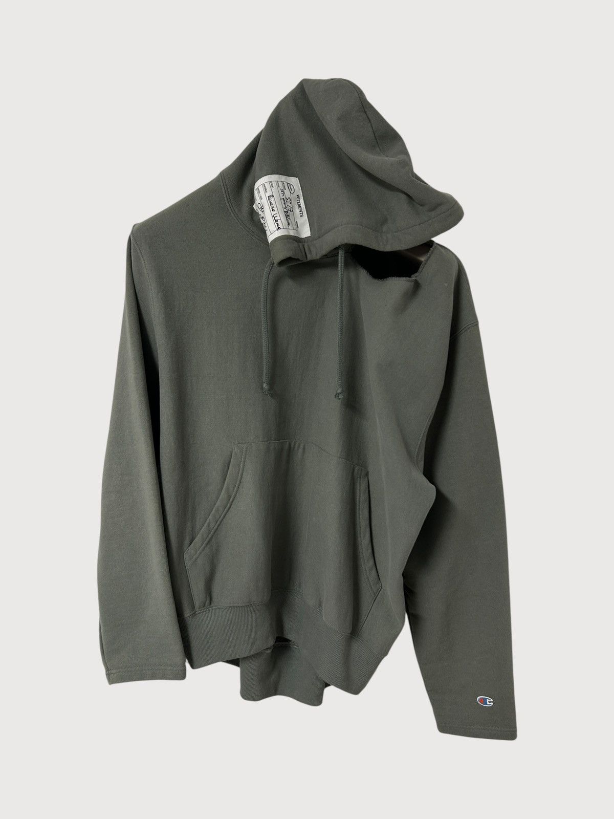 Champion × Vetements Vetements Champion in progress hoodie | Grailed