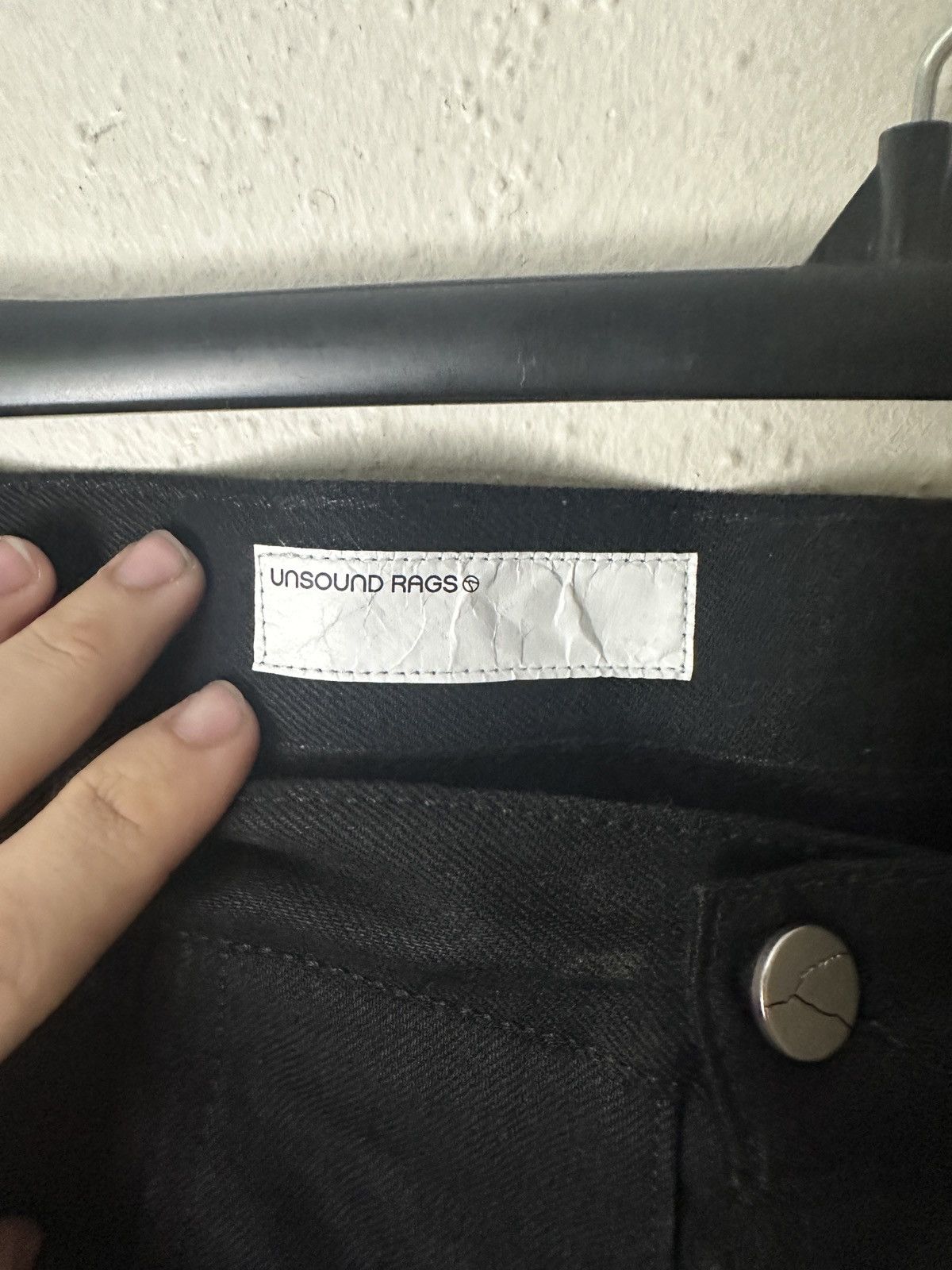 Unsound Rags UNSOUNDRAGS Q CUT JEANS BLACK RAW DENIM Size US 32 / EU 48 - 6 Thumbnail