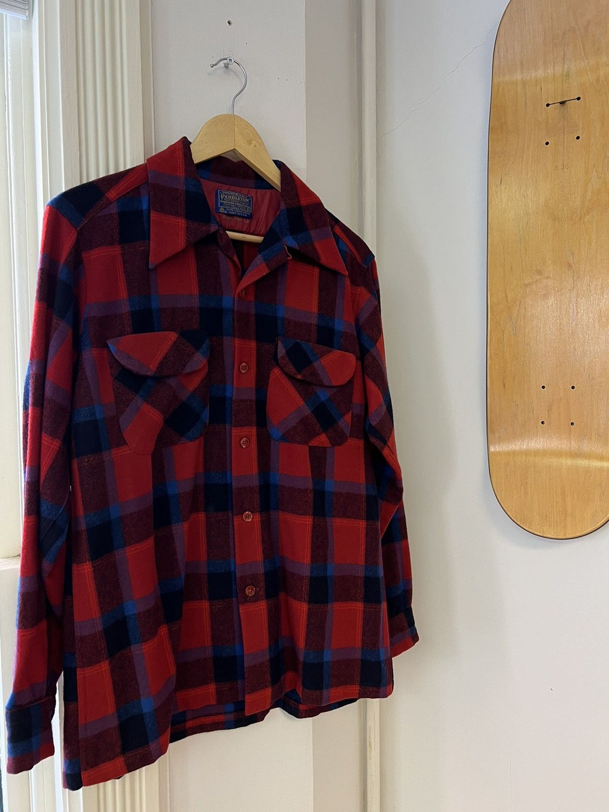 Japanese Brand × Pendleton × Vintage 70’s Pendleton Pure Wool Flannel Button Up Size US M / EU 48-50 / 2 - 1 Thumbnail