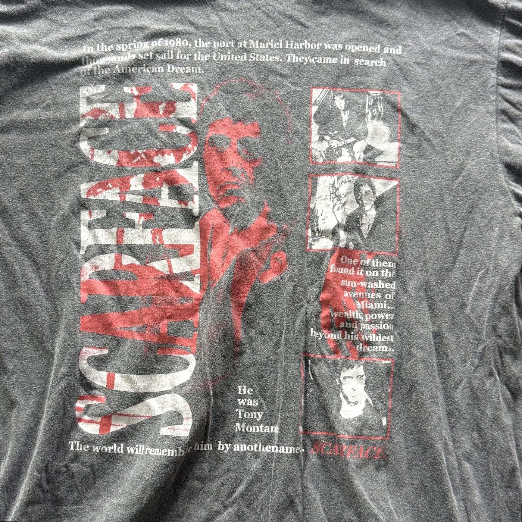 Ripple Junction Ripple Junction Scarface Shirt Mens XL Gray Tony Montana Graphic Tee Movie Size US XL / EU 56 / 4 - 4 Thumbnail