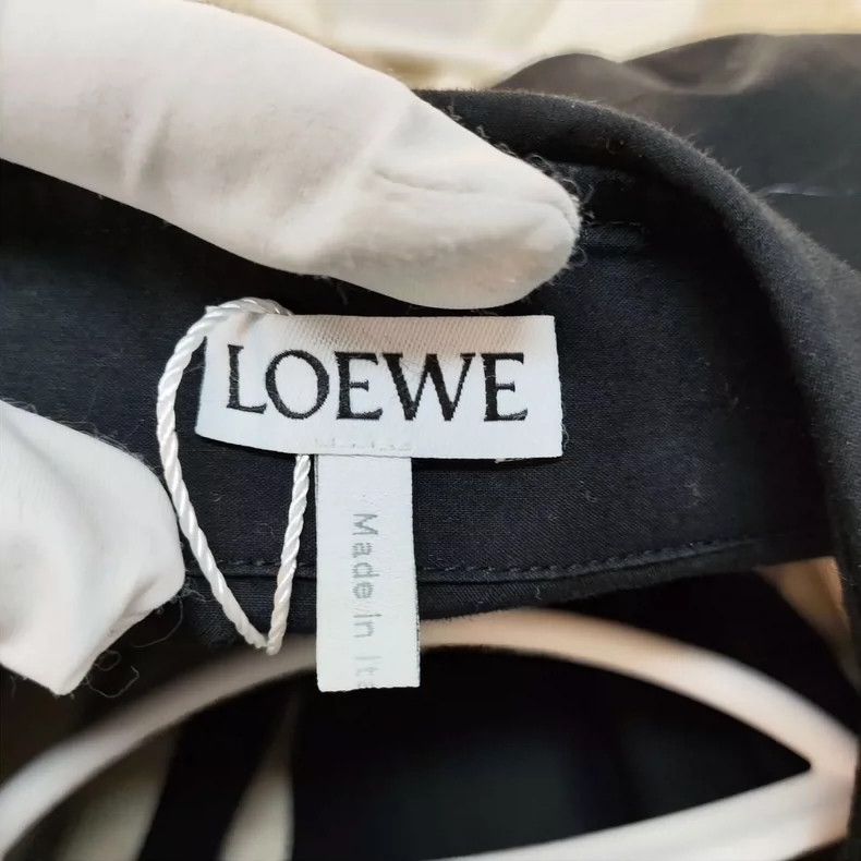 Loewe Loewe Black and white striped shirt Size S / US 4 / IT 40 - 3 Thumbnail