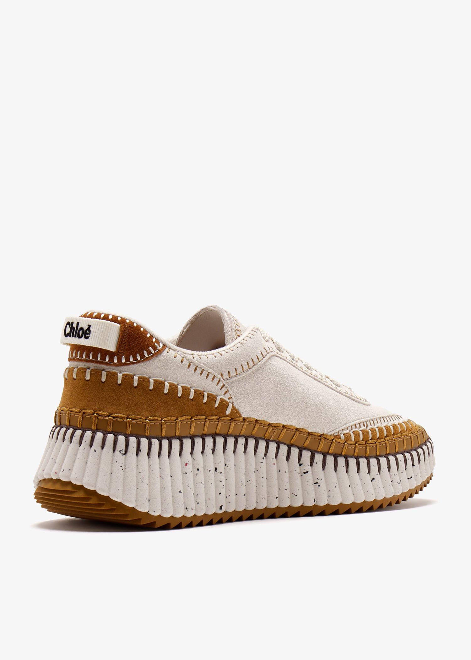 Chloe o1s22i1n0425 Low-Top Sneakers in Beige Brown Size US 8 / IT 38 - 3 Thumbnail