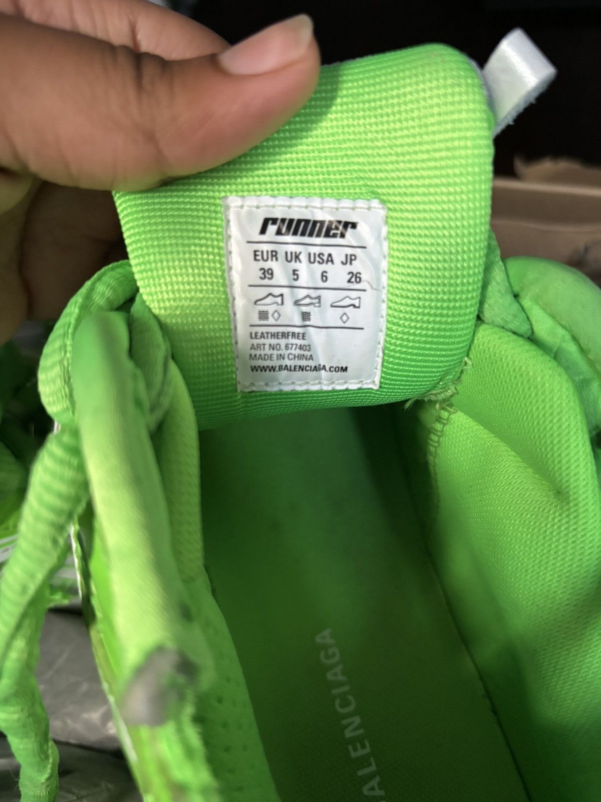 Balenciaga Balenciaga Runner Sneaker ‘Fluo Green’ Size US 7 / EU 40 - 10 Thumbnail
