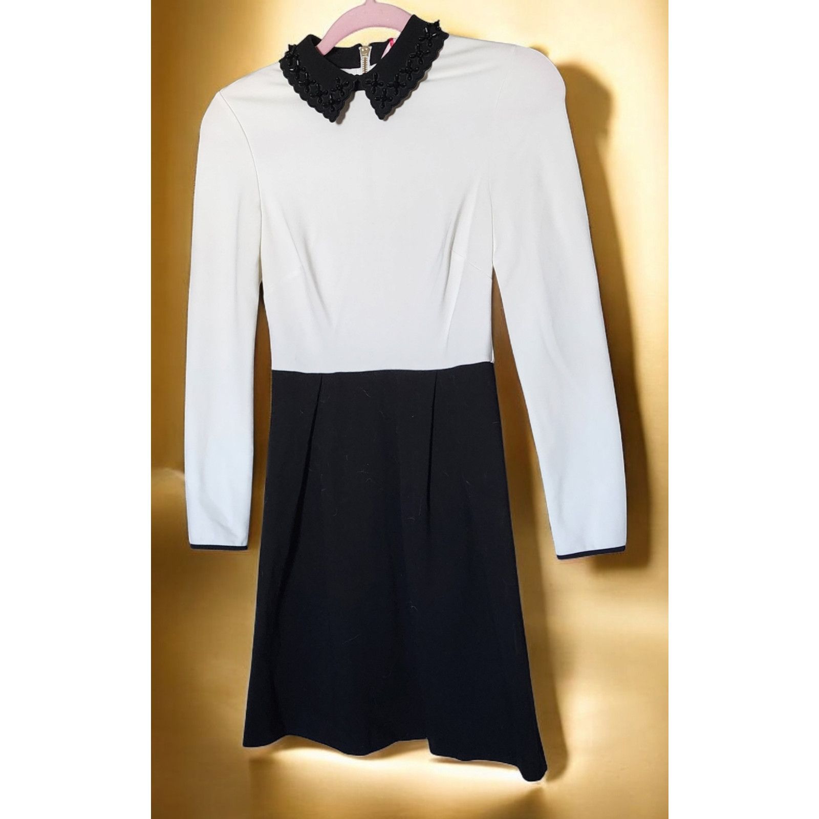 NWT Ted Baker London embroidered beaded collar dress Size 0