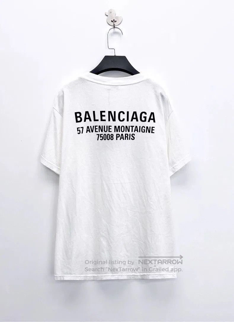 Balenciaga Balenciaga White New Logo Short Sleeve Tee. Size US L / EU 52-54 / 3 - 2 Thumbnail
