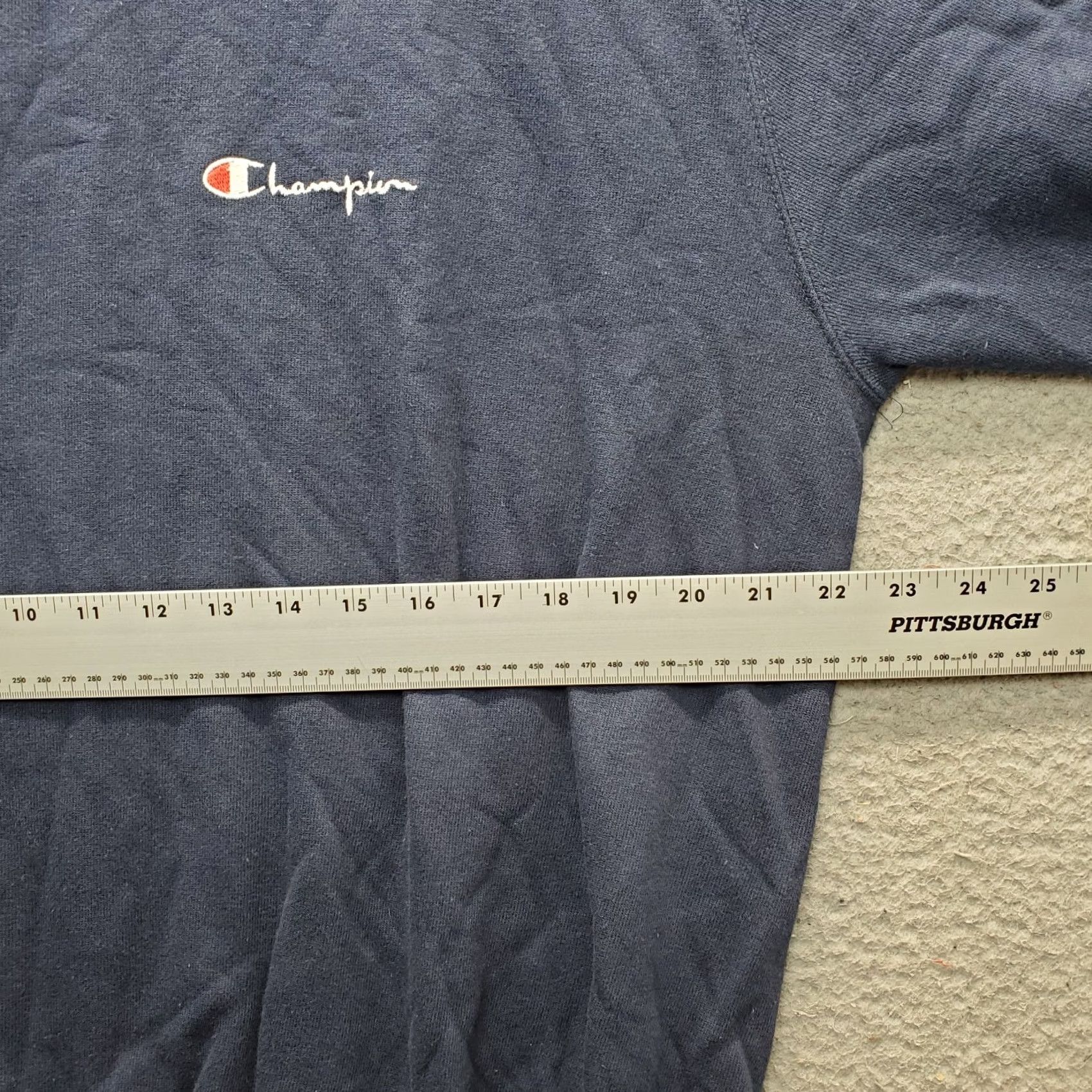 Champion Champion Sweatshirt Mens XXL Navy Embroidered Logo Crew Neck Rib Hem Size US XXL / EU 58 / 5 - 4 Thumbnail