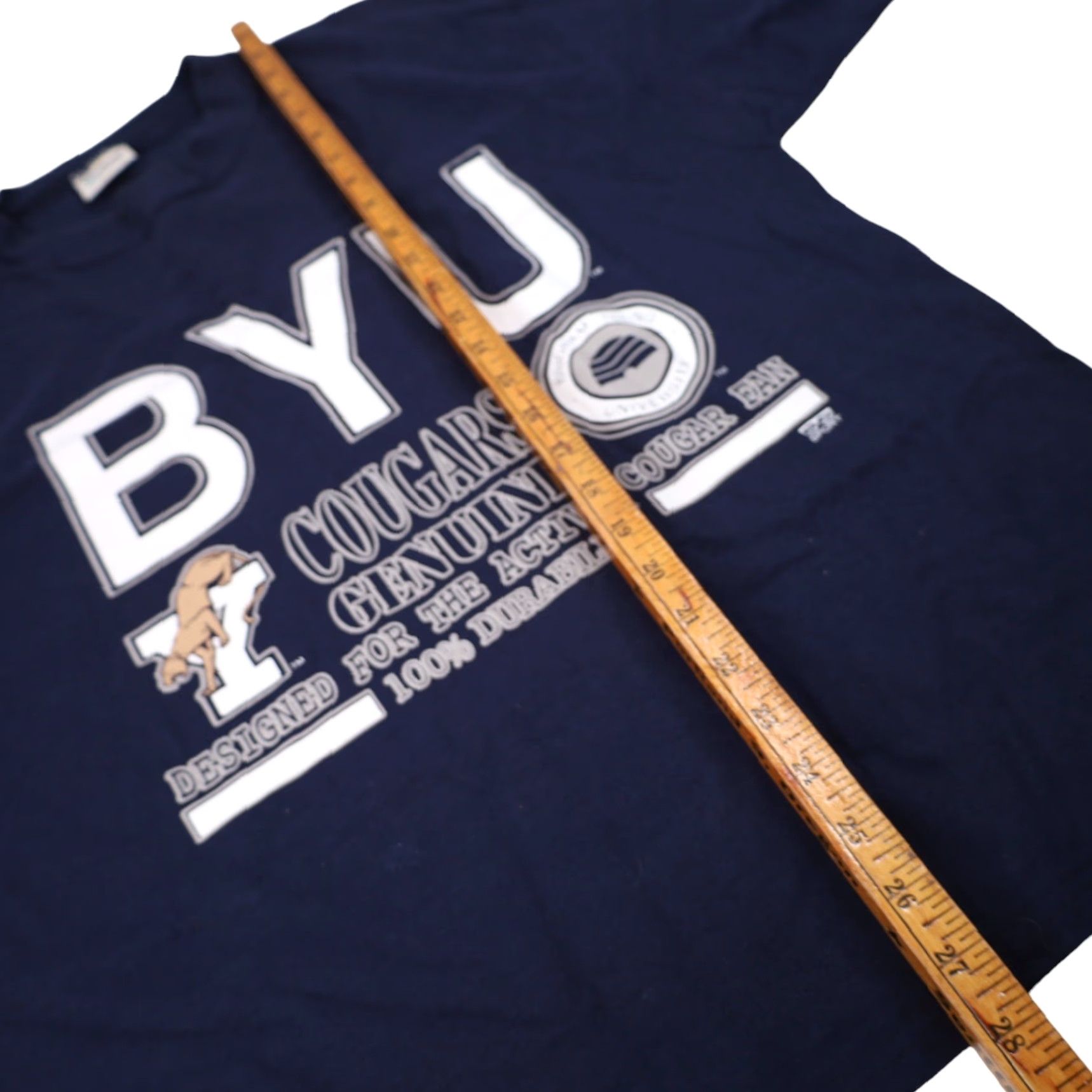 Vintage VINTAGE BYU Brigham Young University Graphic T Shirt Blue Mens XL Large Shirt Size US XL / EU 56 / 4 - 7 Thumbnail