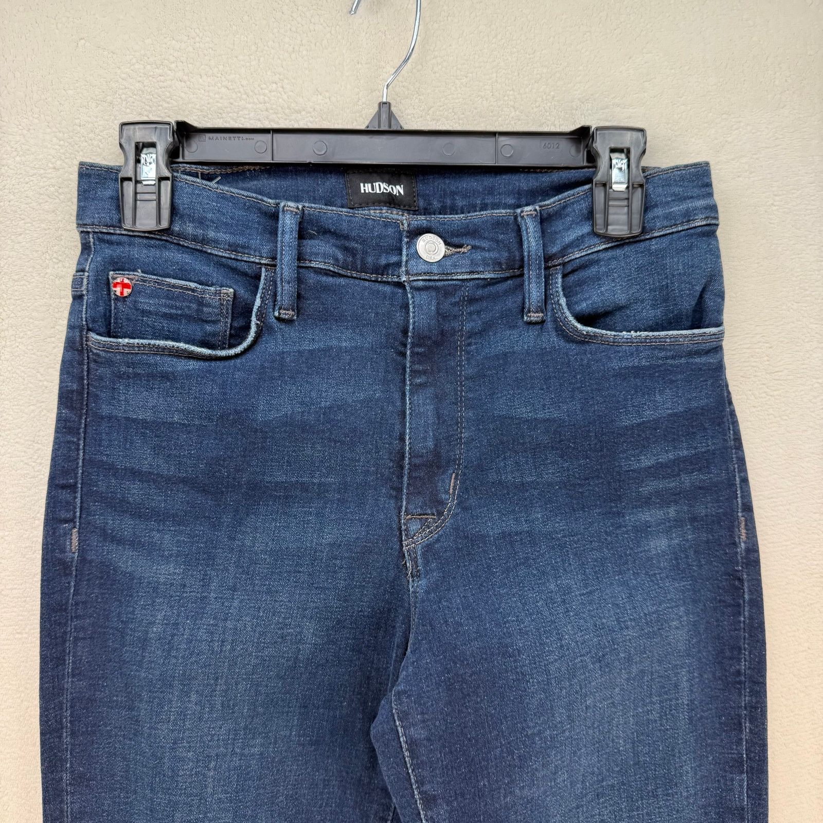 Hudson HUDSON WOMEN'S 28 BLAIR JEANS STRETCH SKINNY RAW HEM NWT DAR Size 28" / US 6 / IT 42 - 2 Thumbnail