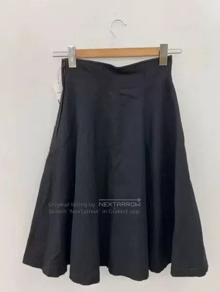Comme des Garcons COMME des GARÇONS Black Wool Skirt. Size 31" - 2 Thumbnail