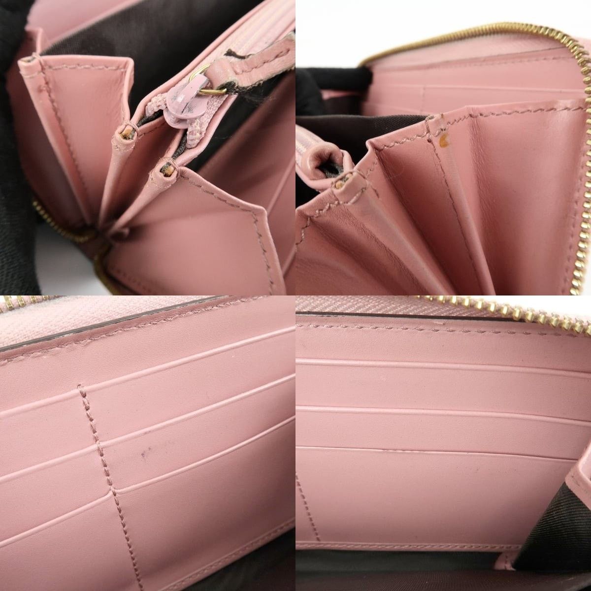 Gucci Gucci Guccissima Leather Round Zippy Wallet Pink Size ONE SIZE - 7 Thumbnail