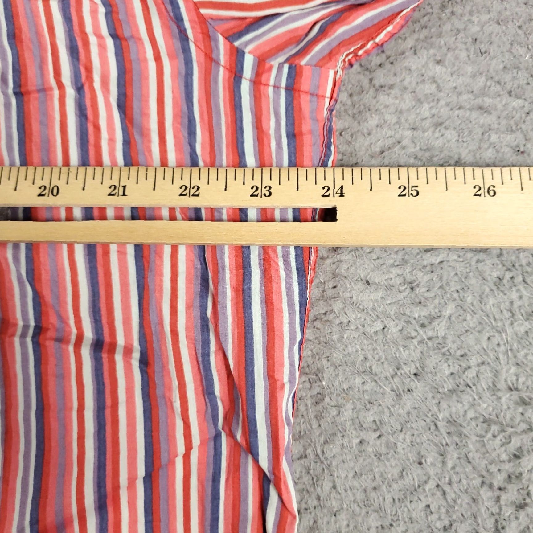 Tommy Hilfiger Tommy Hilfiger Shirt Mens M Red Blue Striped Button-Up Long Sleeve Casual Classic Preppy Size US M / EU 48-50 / 2 - 5 Thumbnail