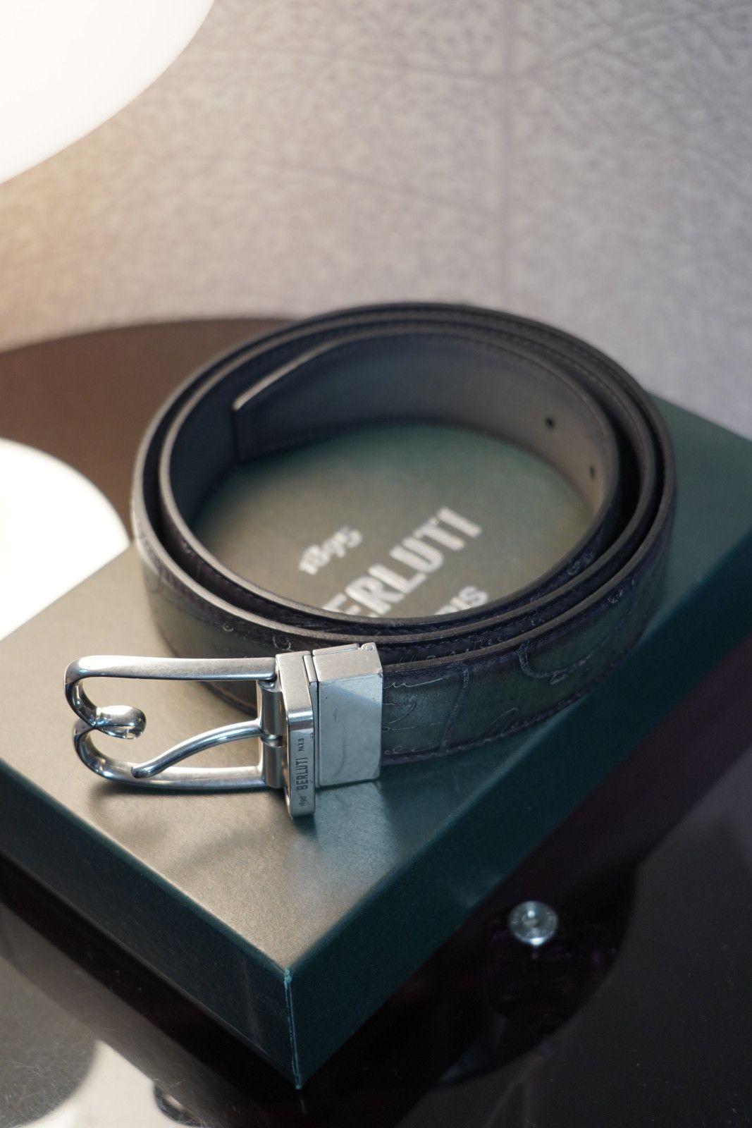 Berluti Berluti B Volute Reversible Belt 95 Scritto Venezia Leather Size ONE SIZE - 6 Thumbnail
