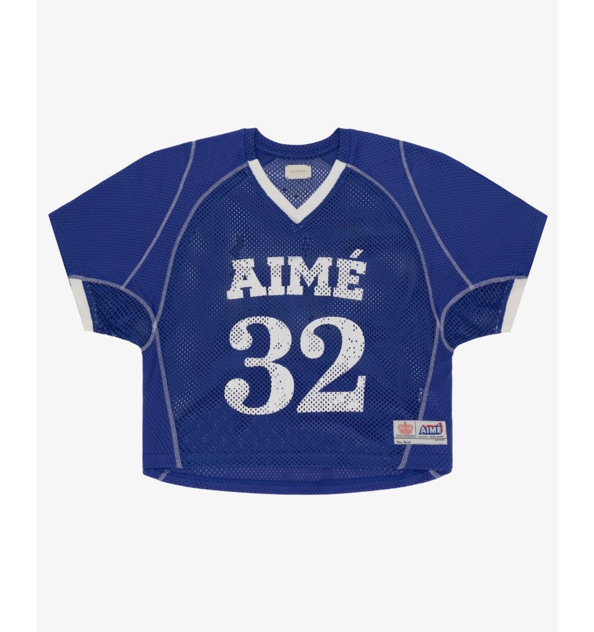 Image of Aime Leon Dore Ald Team Practice Jersey Small White Blue New York, Men's