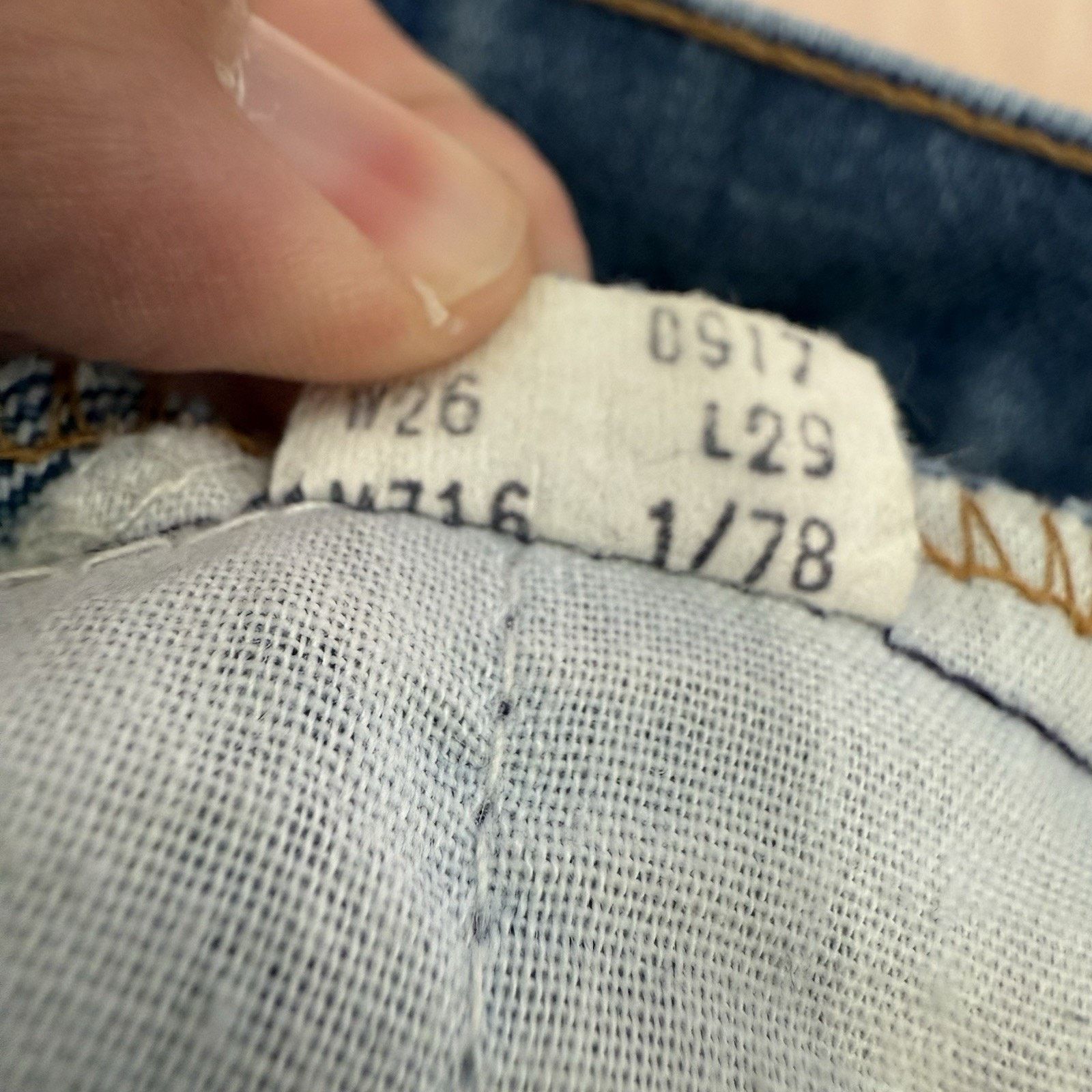 Levi's × Vintage Vintage Levis 784 Bell Bottom Jeans 27 Blue For Women 80s Size 27" / US 4 / IT 40 - 6 Thumbnail