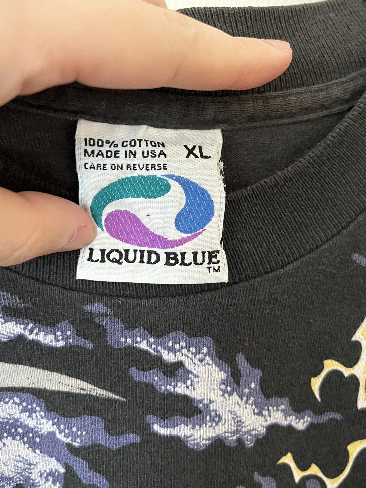 Liquid Blue × Vintage Vintage Liquid Blue Ian Bohorquez 1994 T-Shirt Size US XL / EU 56 / 4 - 3 Thumbnail