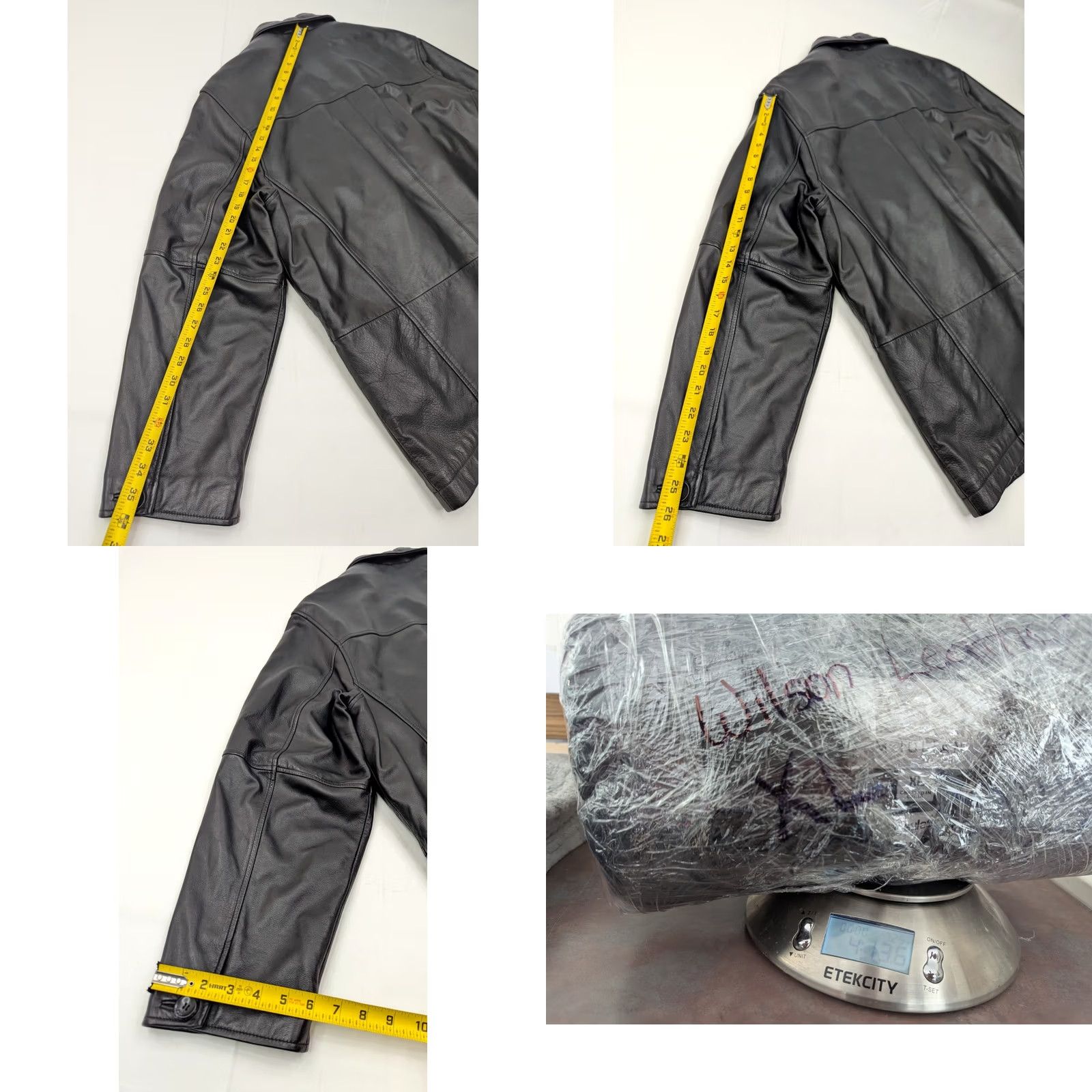 Vintage Wilsons Leather M Julian Leather Coat Men XL Black Removable Thinsulate Liner 90s Classic Motorcycle Overcoat Size US XL / EU 56 / 4 - 10 Thumbnail