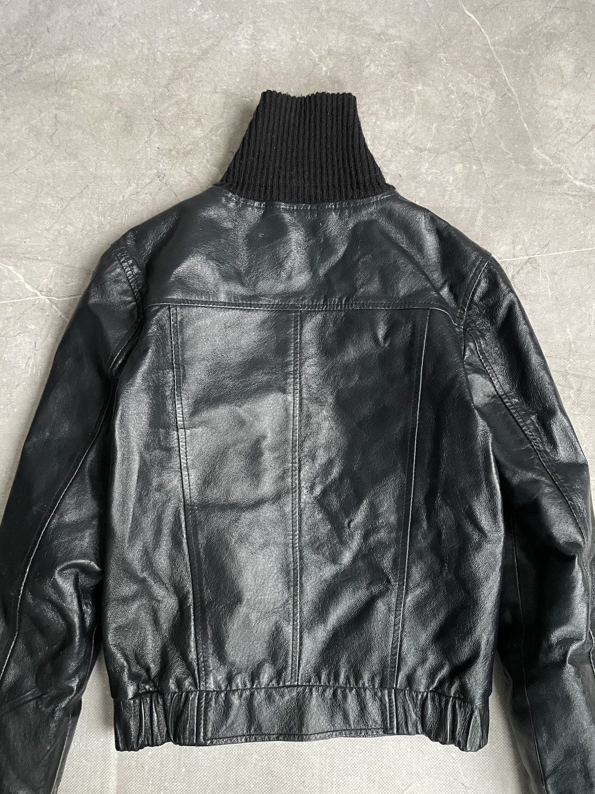 14th Addiction Avant garde slim leather Rick owens style leather jacket Size US XS / EU 42 / 0 - 7 Thumbnail
