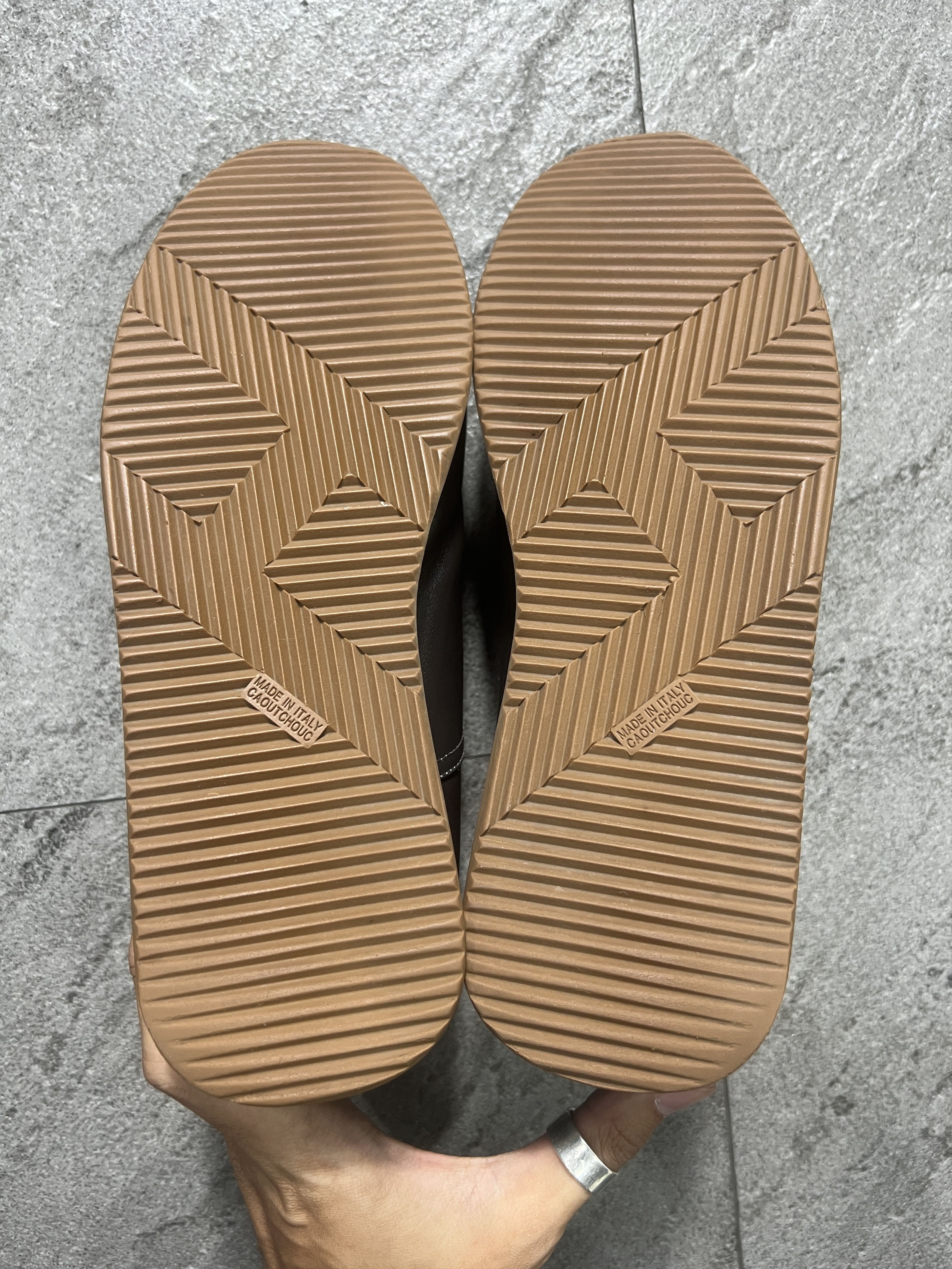 Hermes Hermes Leather Sneakers Brown H Logo Size 41 Italy Size US 8 / EU 41 - 8 Thumbnail