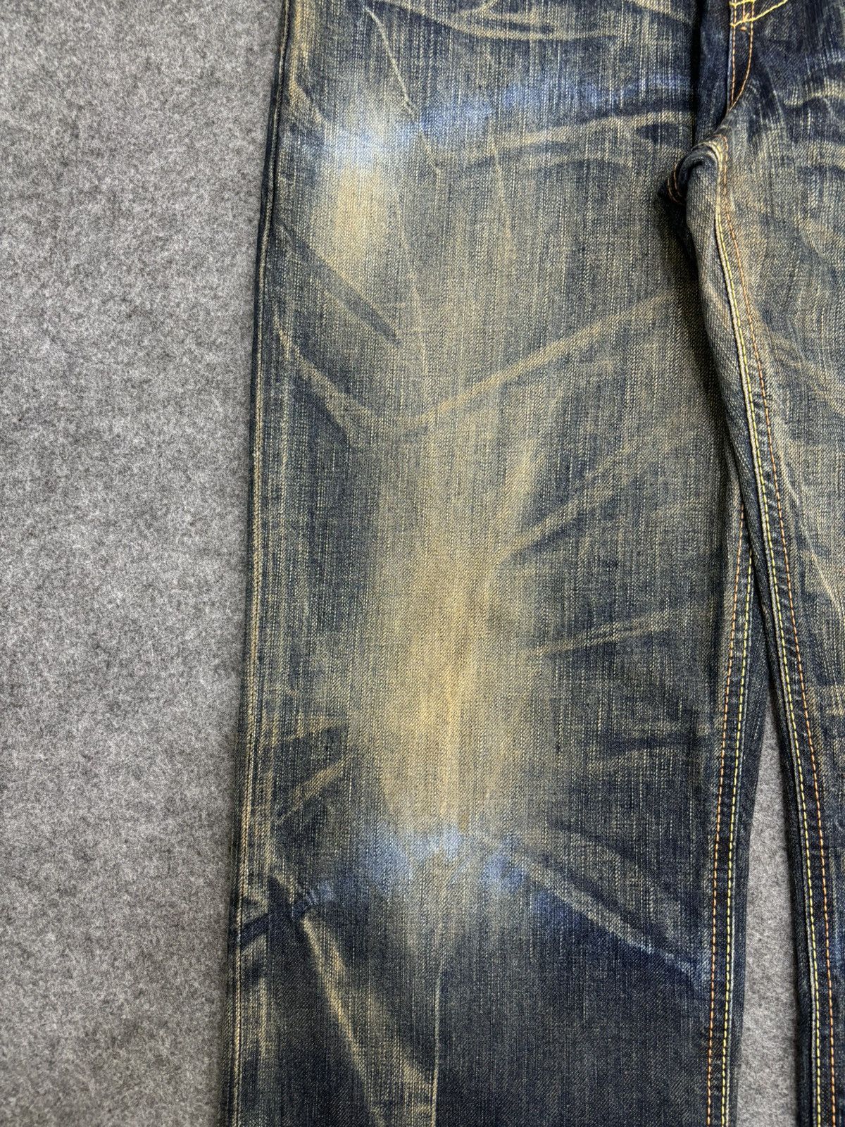 Edwin 💥Insane Raw Fades💥Edwin 503 Wide Japan Style Denim F478 Size US 33 - 7 Thumbnail