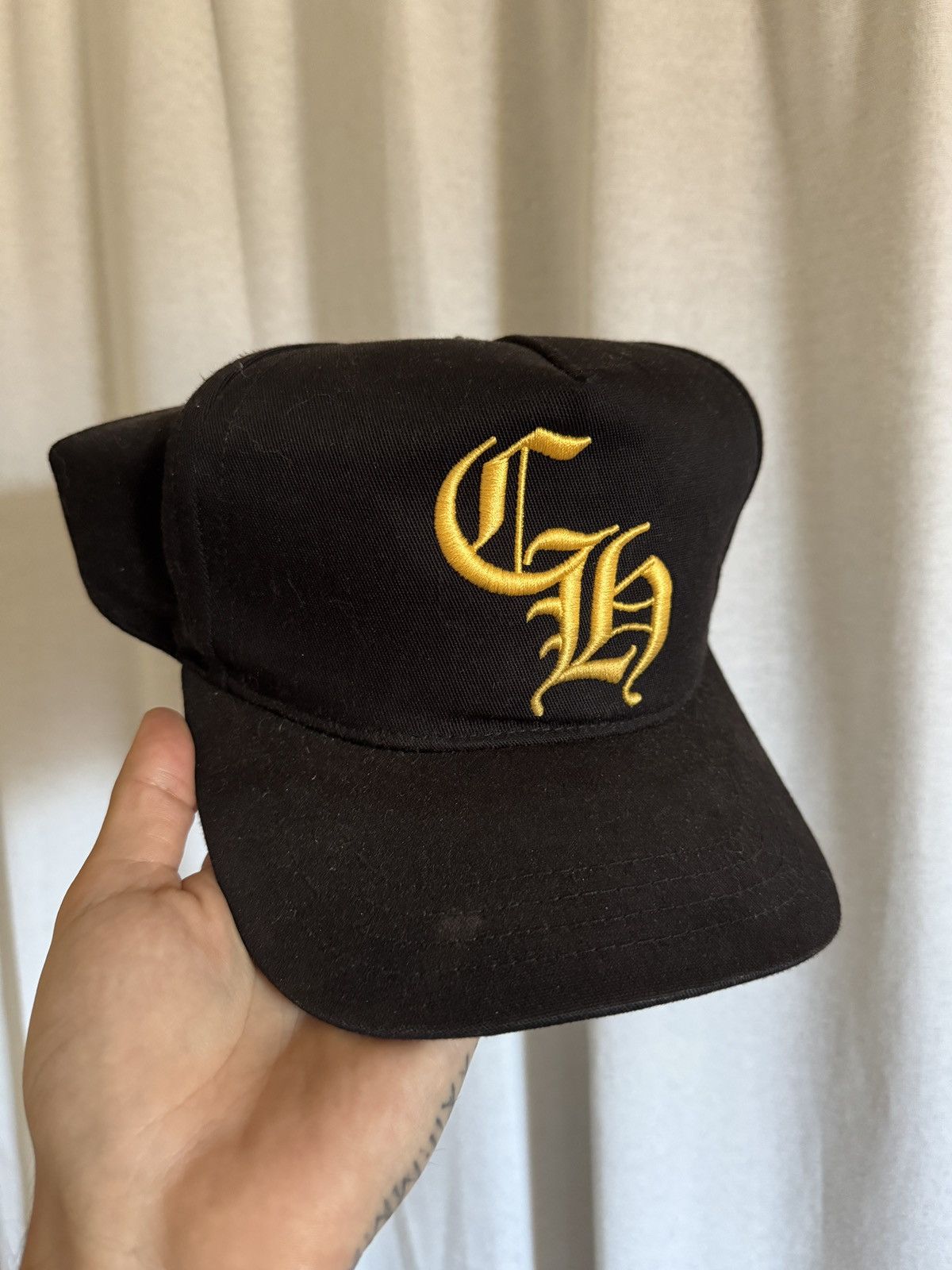 Chrome Hearts Chrome Hearts CH Black Gold Cap Size ONE SIZE - 1 Thumbnail
