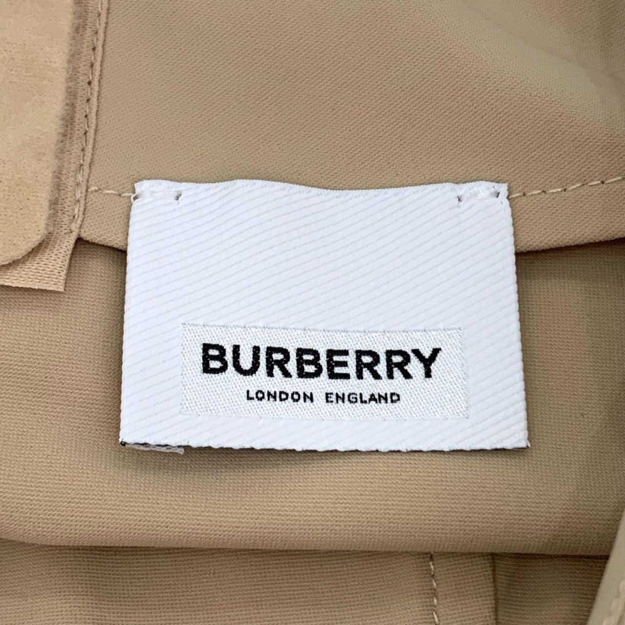 Burberry Burberry Logo Print Stretch Tan Nylon Short Skirt - Size 38 Size 38" / US 16 / IT 52 - 6 Thumbnail