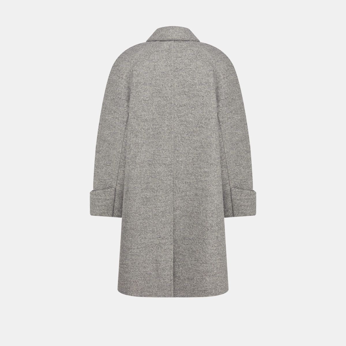 Dior o1w1db11024 Virgin Wool Coat in Grey Size US XS / EU 42 / 0 - 3 Thumbnail