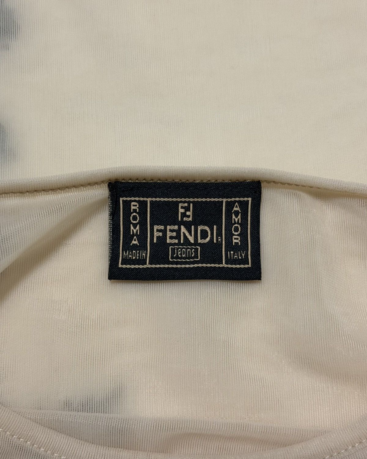 Fendi FENDI S/S 1999 Floral Appliqué Sheer Mesh Top Size M / US 6-8 / IT 42-44 - 8 Thumbnail