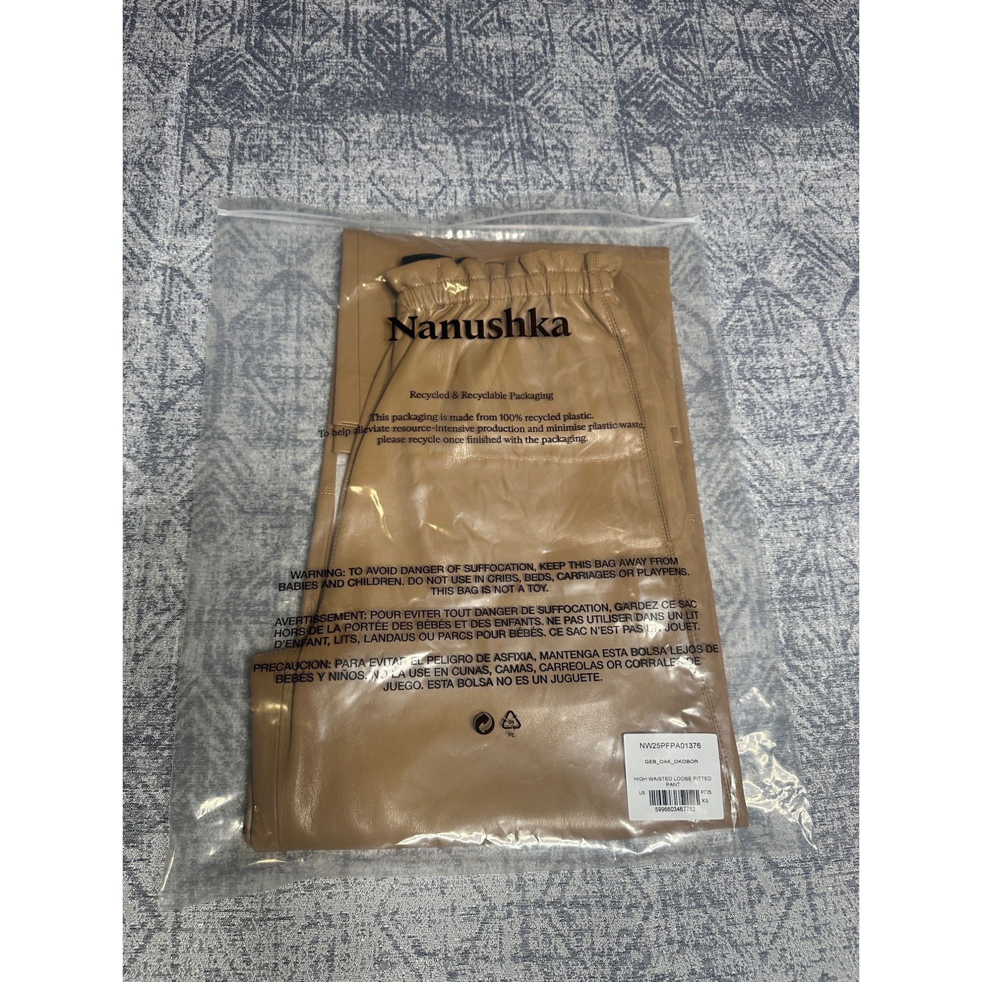 Nanushka Nanushka GEB Okobor™ Alt-Leather Pants Size 26" / US 2 / IT 38 - 2 Thumbnail