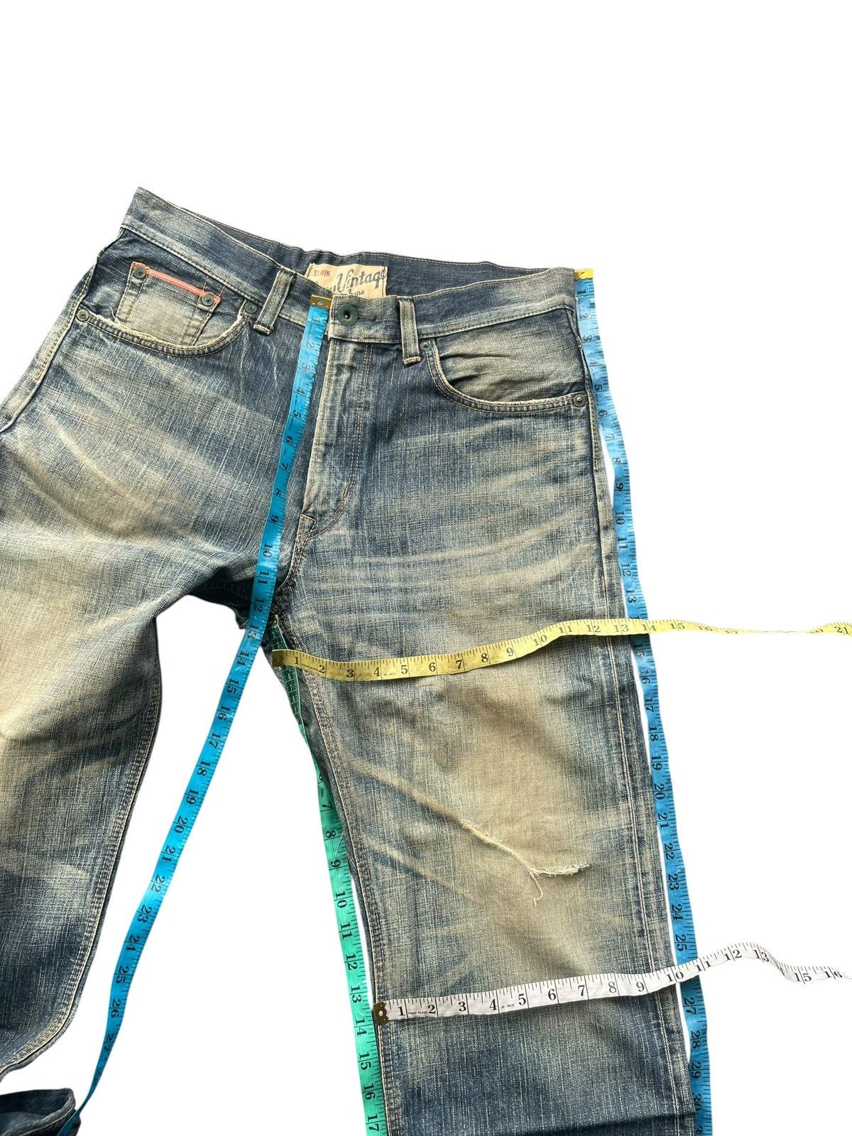 Edwin Vintage Edwin 505V Selvedge Aging Distressed Size US 36 / EU 52 - 20 Thumbnail