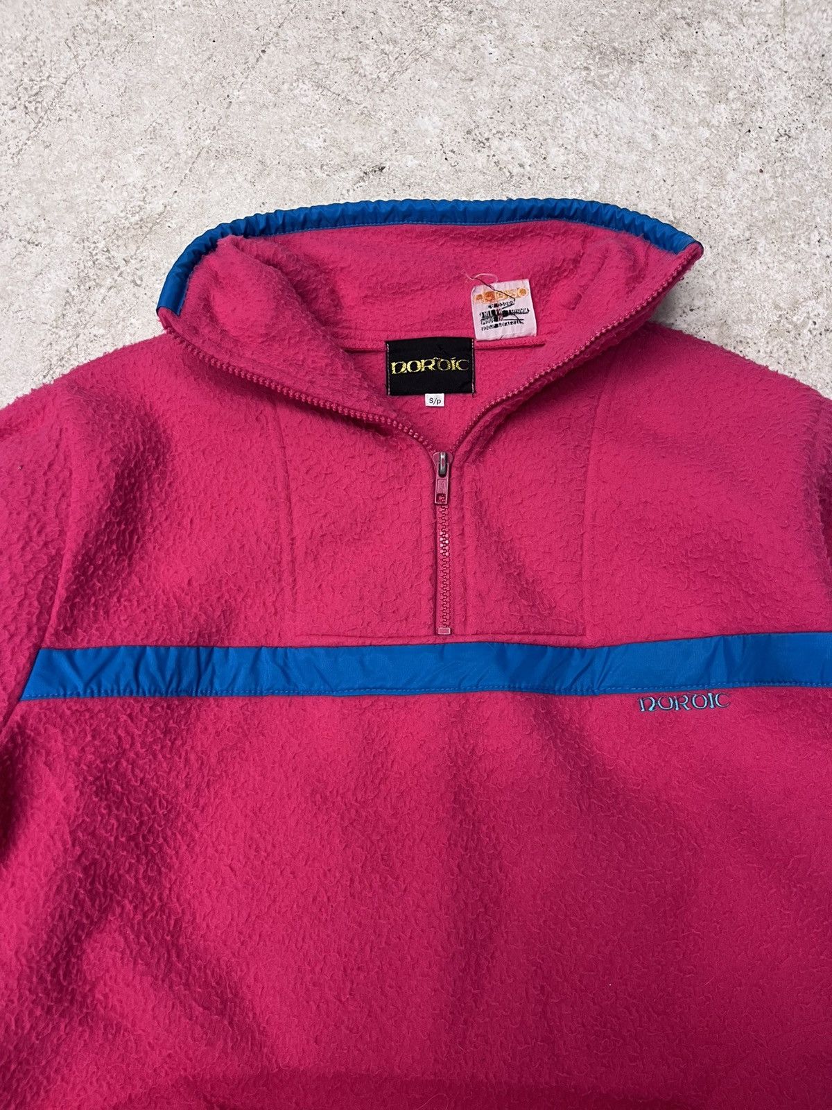 Vintage Vintage pink quarter zip fleece jacket Size US S / EU 44-46 / 1 - 1 Thumbnail