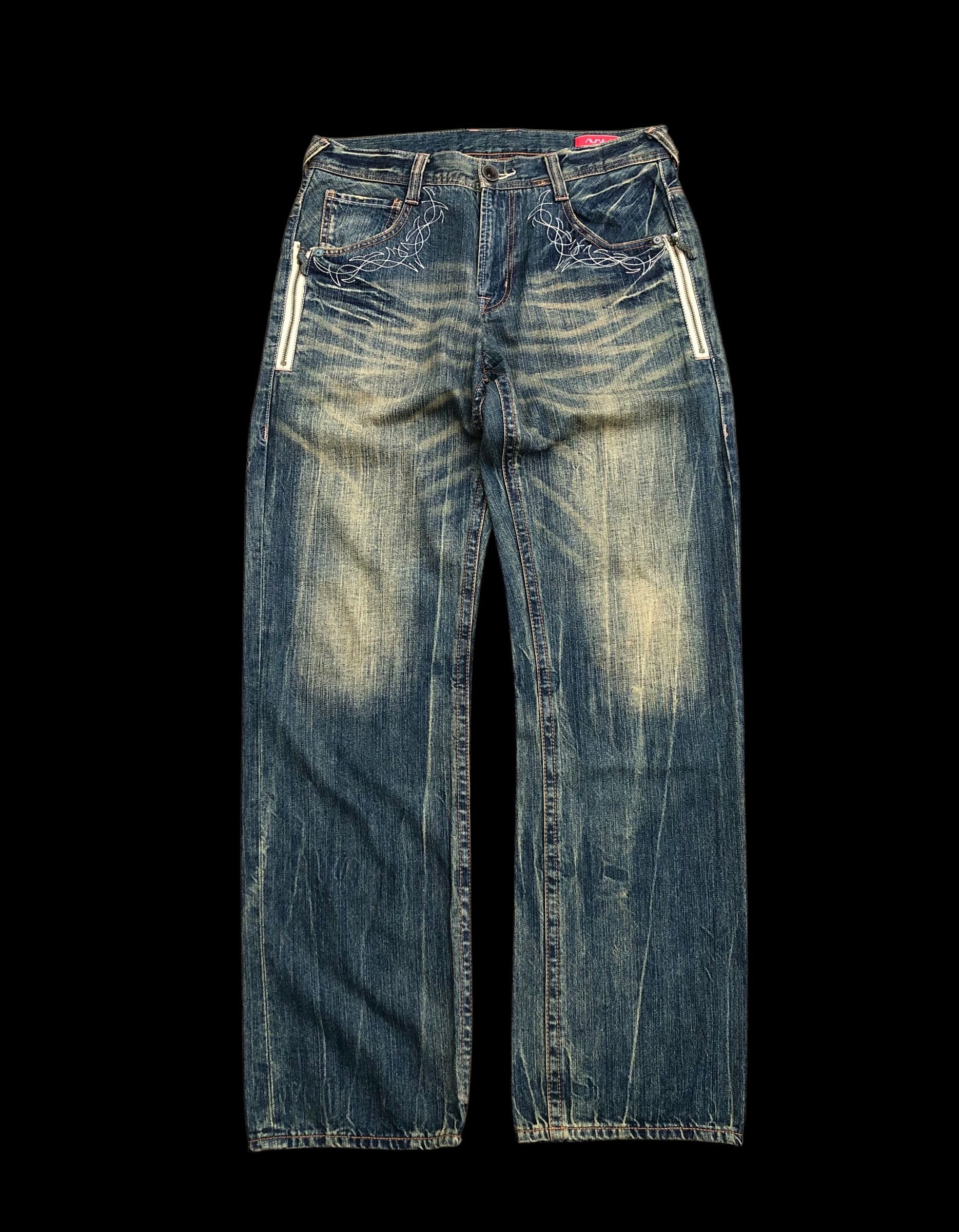 Japanese Brand RUSTY BLUE AVAIL JEANS Size US 32 / EU 48 - 1 Thumbnail
