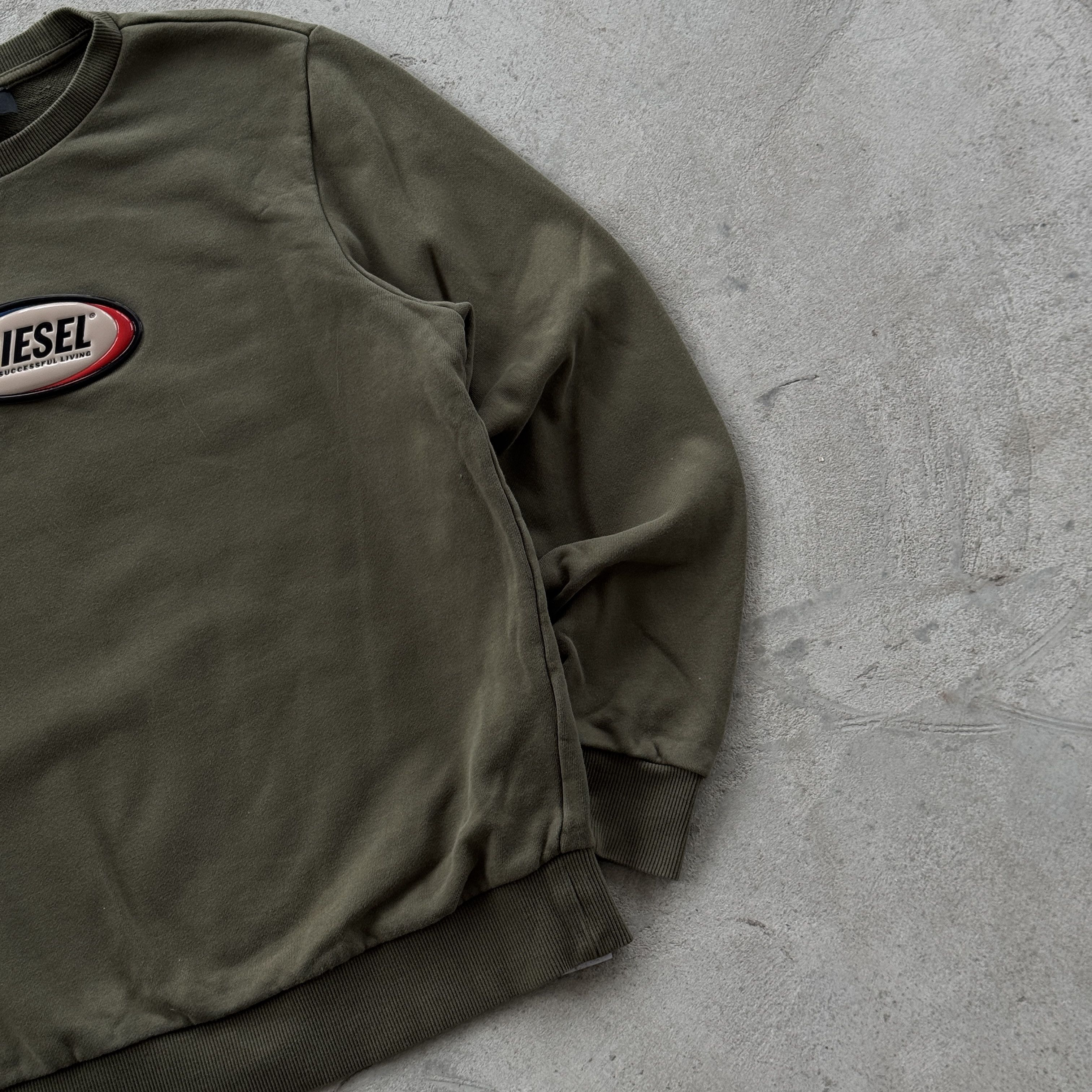 Diesel Vintage 90s Diesel Logo Crewneck Sweatshirt Size US S / EU 44-46 / 1 - 2 Thumbnail
