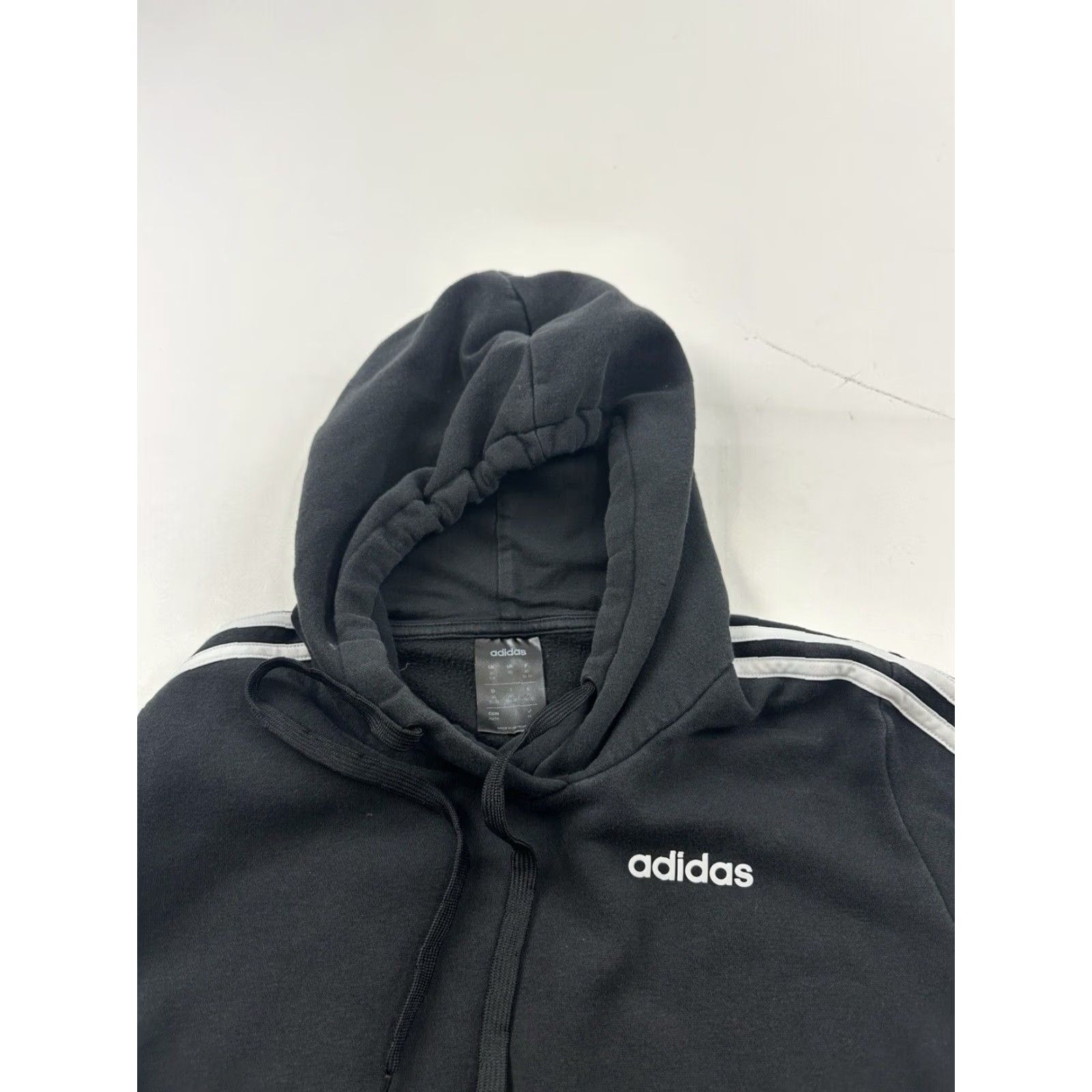 Adidas Adidas Hoodie Sweatshirt Womens XS Black Pullover Long Sleeve Zip Pockets Casual Activewear Size XS / US 0-2 / IT 36-38 - 6 Thumbnail