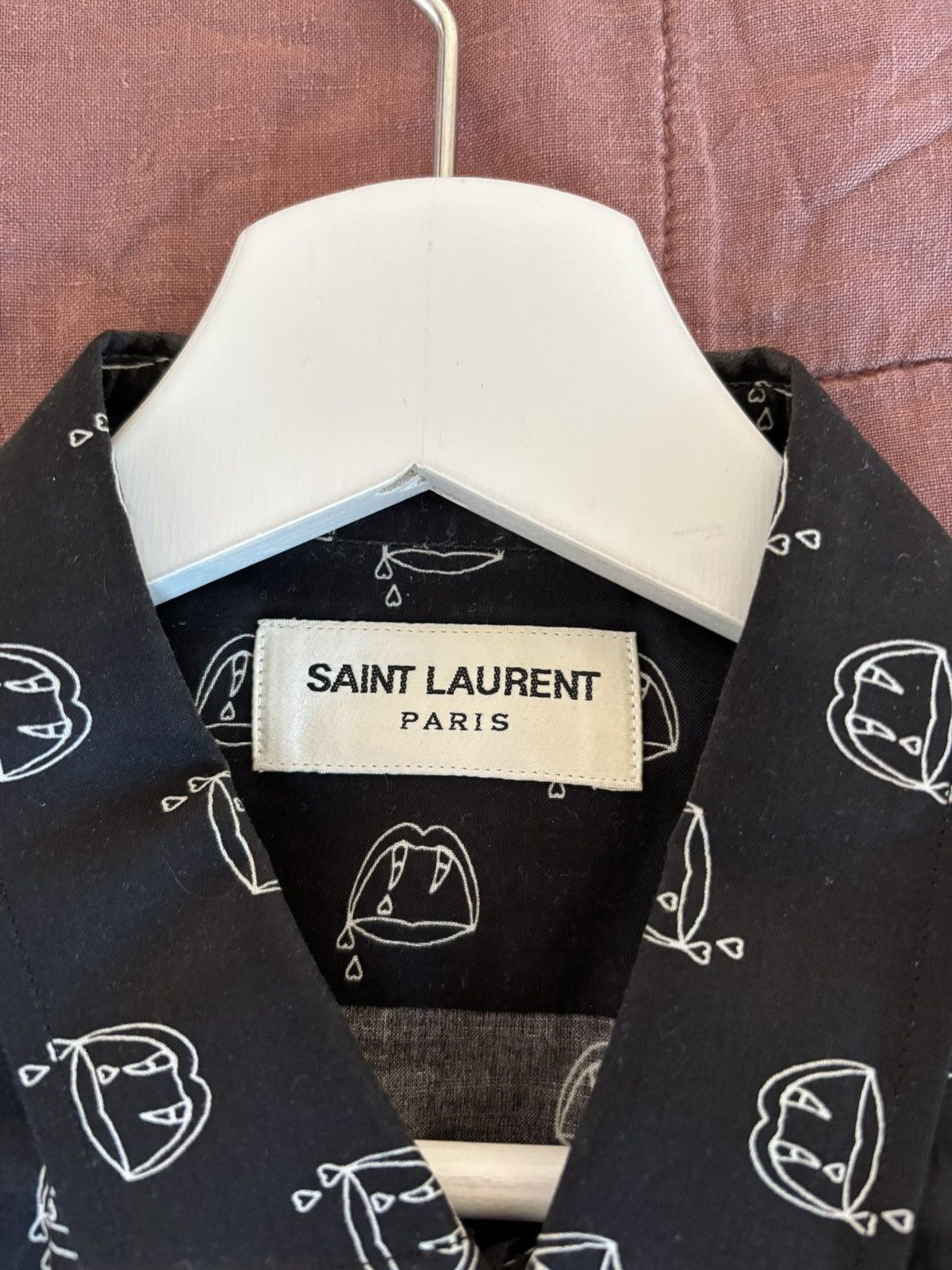 Saint Laurent Paris Hedi Slimane Saint Laurent Blood Luster Shirt FW13 Size US M / EU 48-50 / 2 - 3 Thumbnail