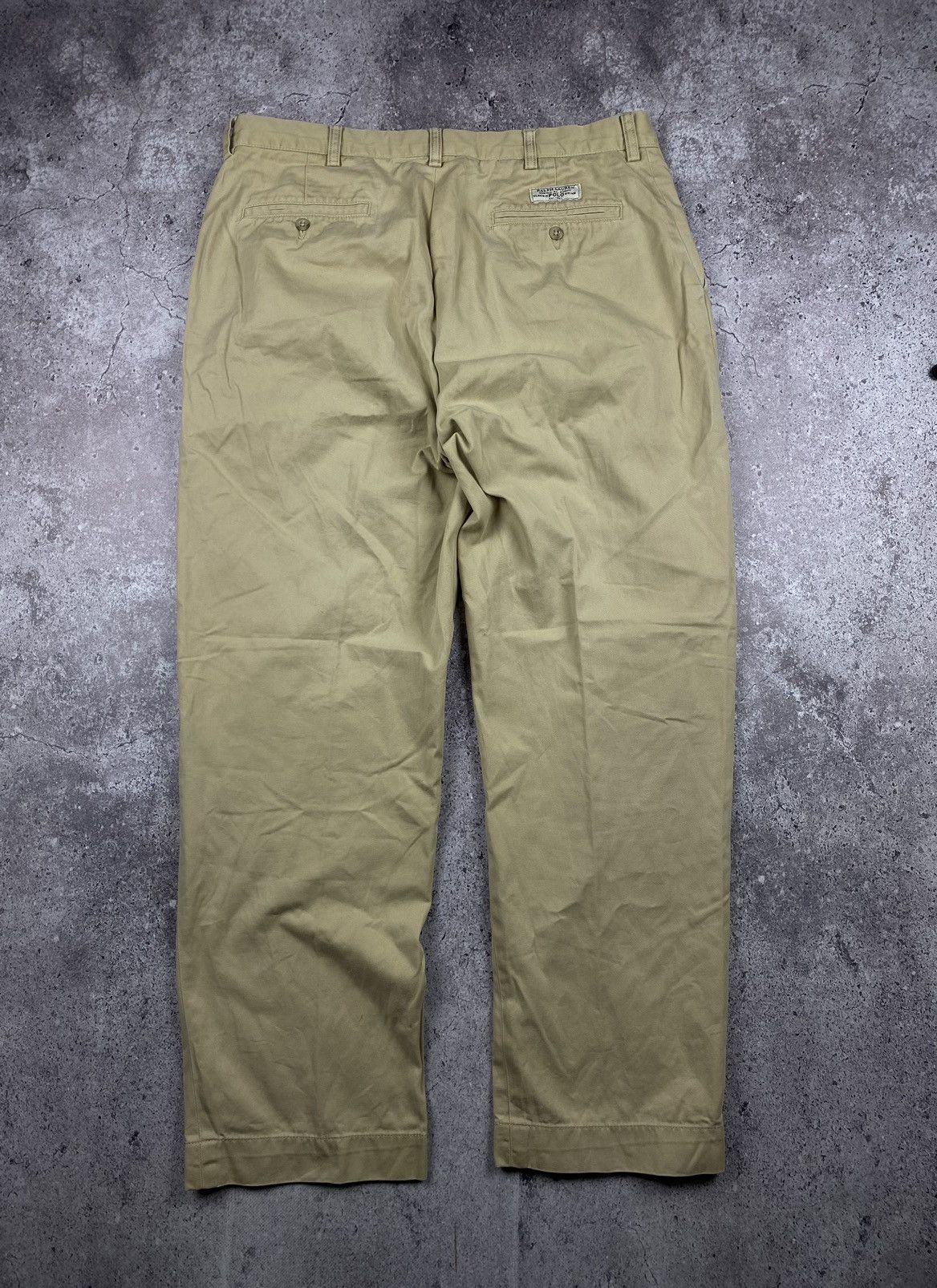 Polo Ralph Lauren × Vintage Faded Vintage Polo Ralph Lauren Trousers Chinos Baggy Pants Size US 36 / EU 52 - 2 Thumbnail