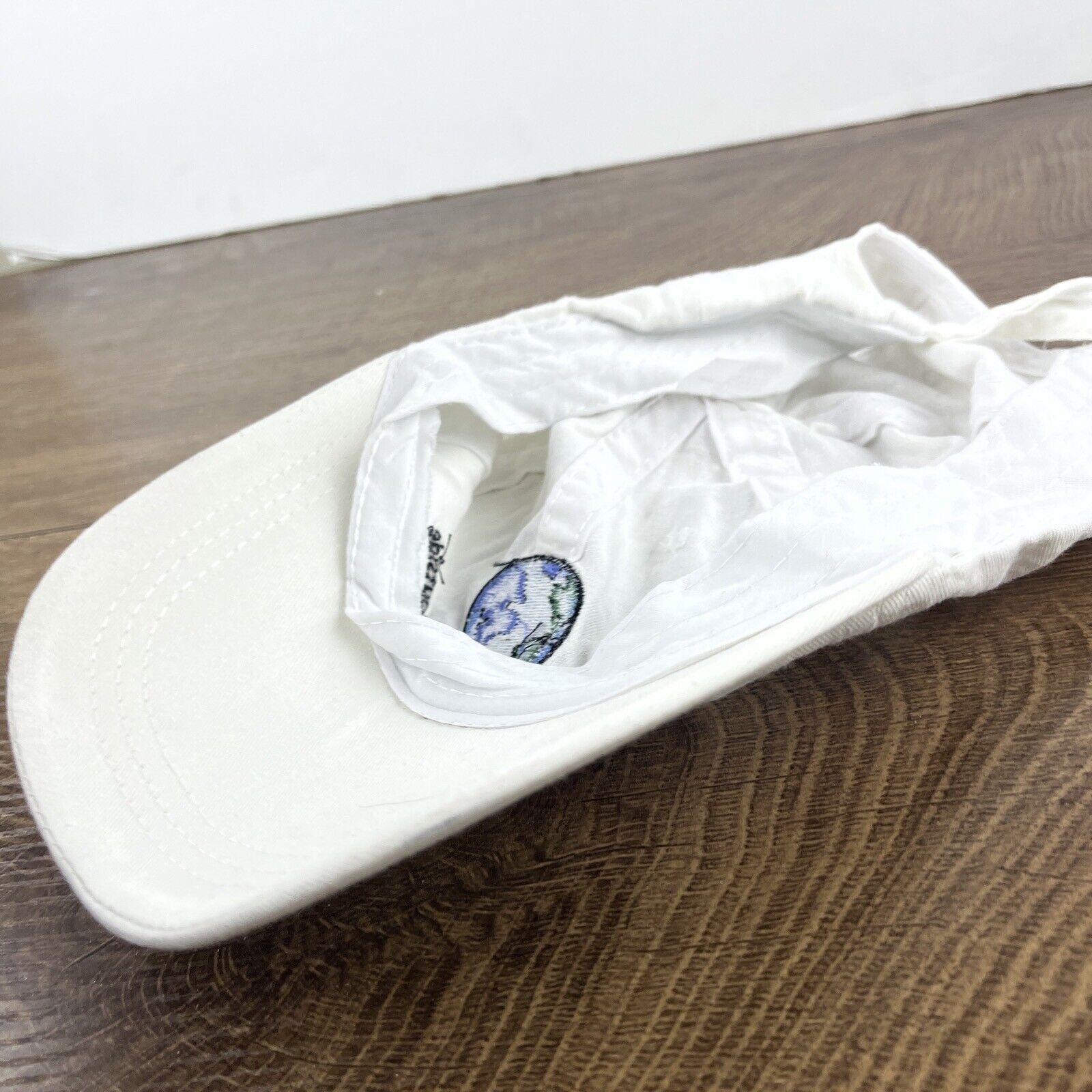 Other Go Outside Hat World Globe Hat White Hat Adjustable Adult Si Size ONE SIZE - 12 Thumbnail