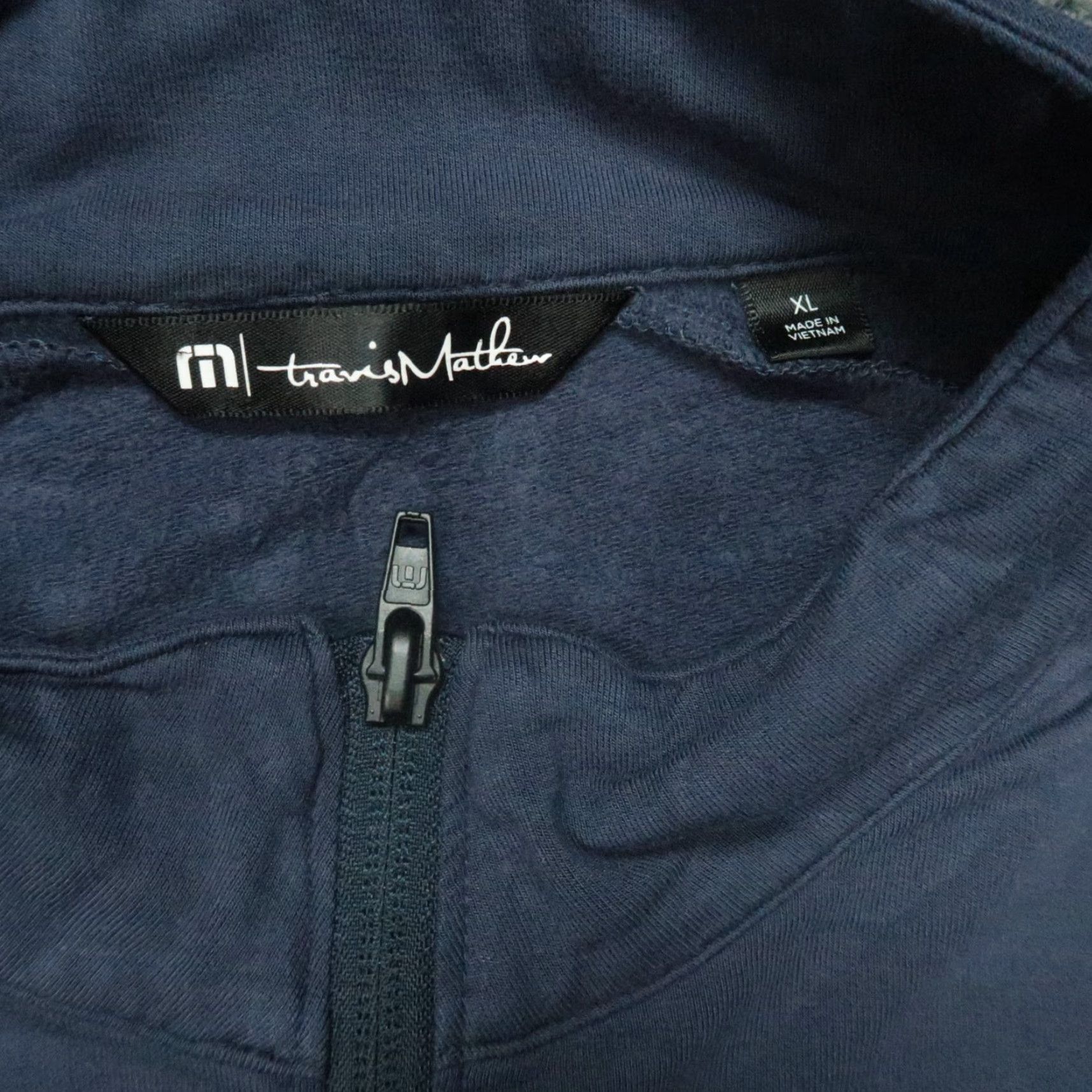TravisMathew Travis Mathew Pullover Mens XL Blue 1/4 Zip Stretch Sweatshirt? Size US XL / EU 56 / 4 - 3 Thumbnail