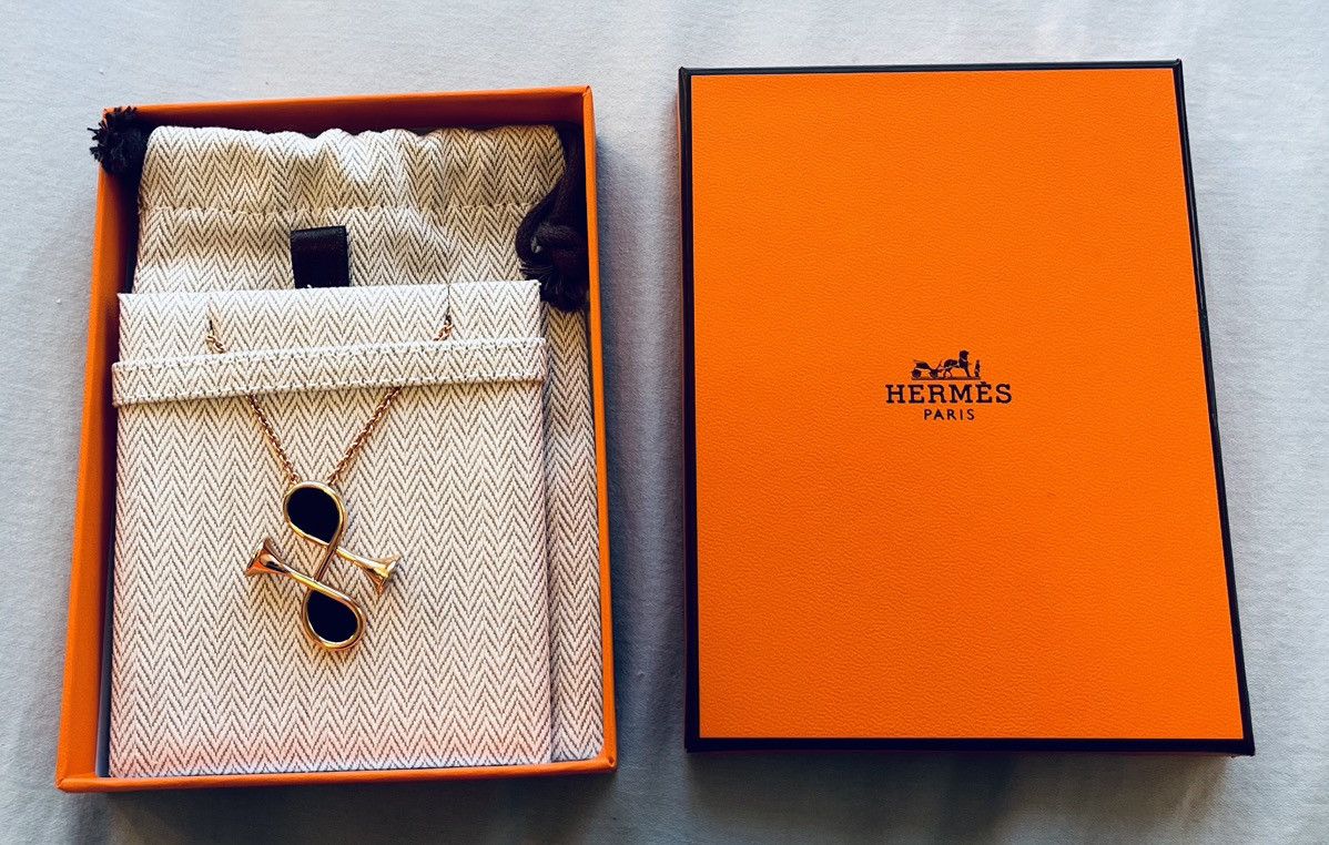 Hermes Near NEW beautiful Hermes Cor H pendant Size ONE SIZE - 3 Thumbnail