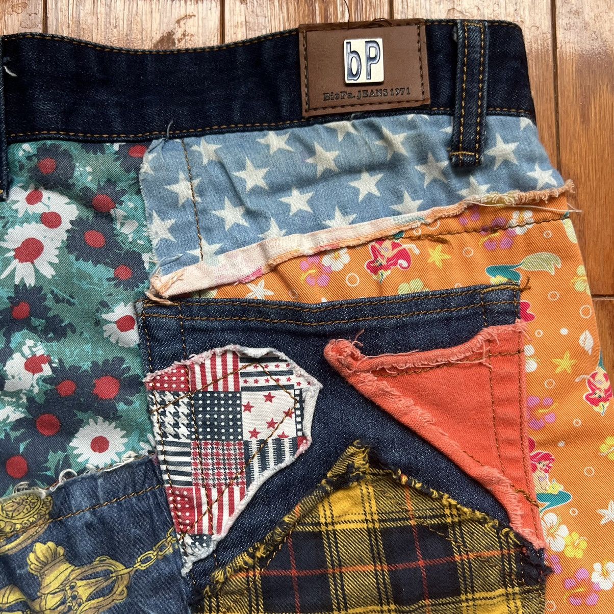 Hypebeast × Japanese Brand × Vintage Vintage Patchwork Kapital Style Denim Biepa Size US 36 / EU 52 - 9 Thumbnail